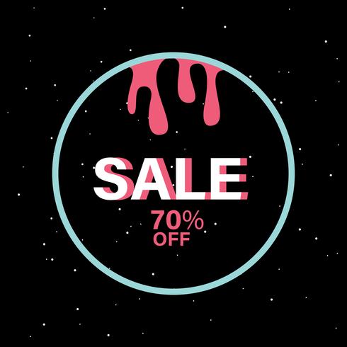 70 off SALE badge vector