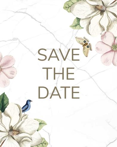 Download Save The Date Wedding Invitation Mockup Vector Download Free Vectors Clipart Graphics Vector Art PSD Mockup Templates