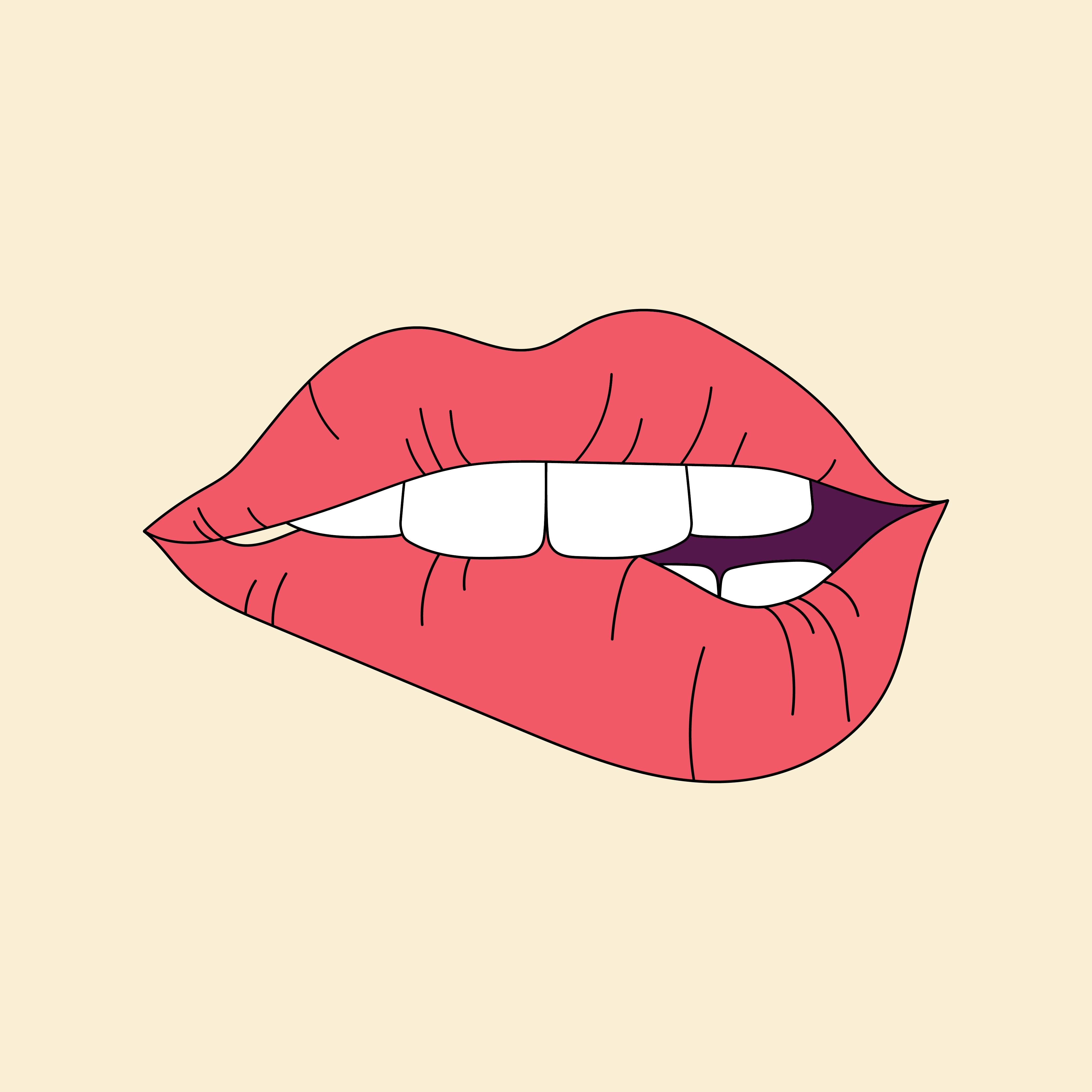 Girl Biting Her Lip Vector Download Free Vectors Clipart Graphics.