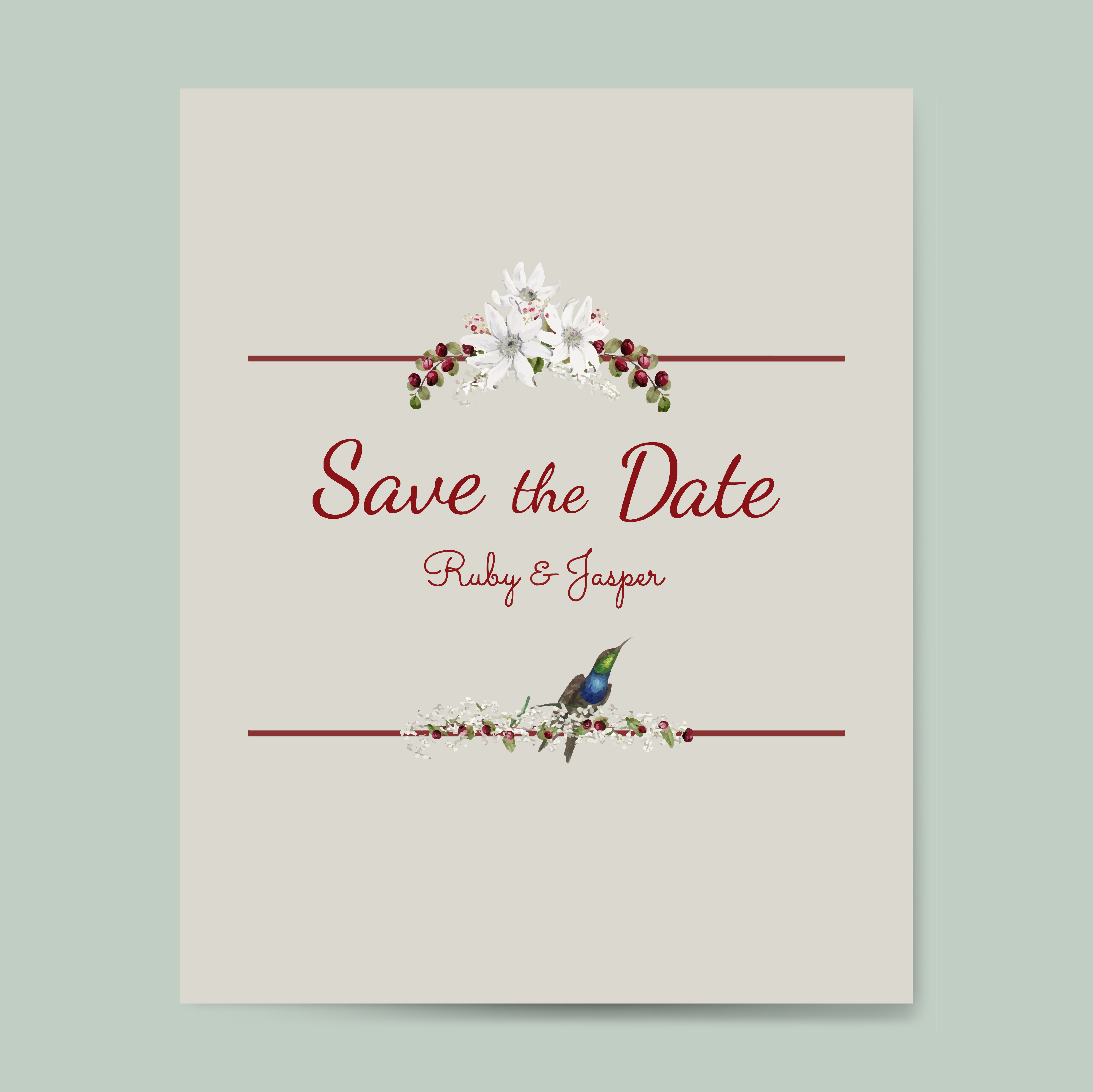 Download Save the date wedding invitation mockup vector - Download Free Vectors, Clipart Graphics ...