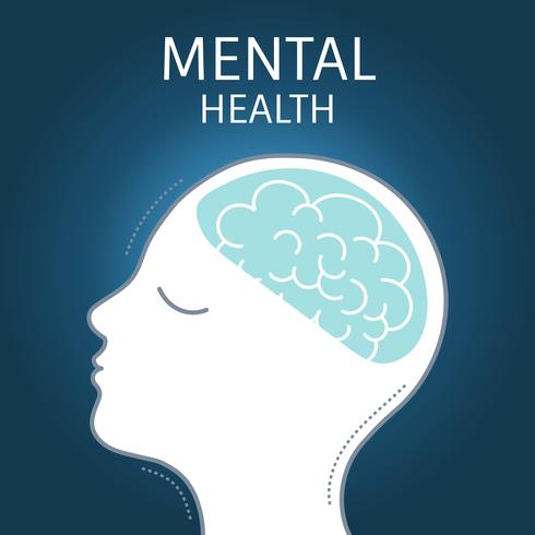 Mental health awareness icon vector