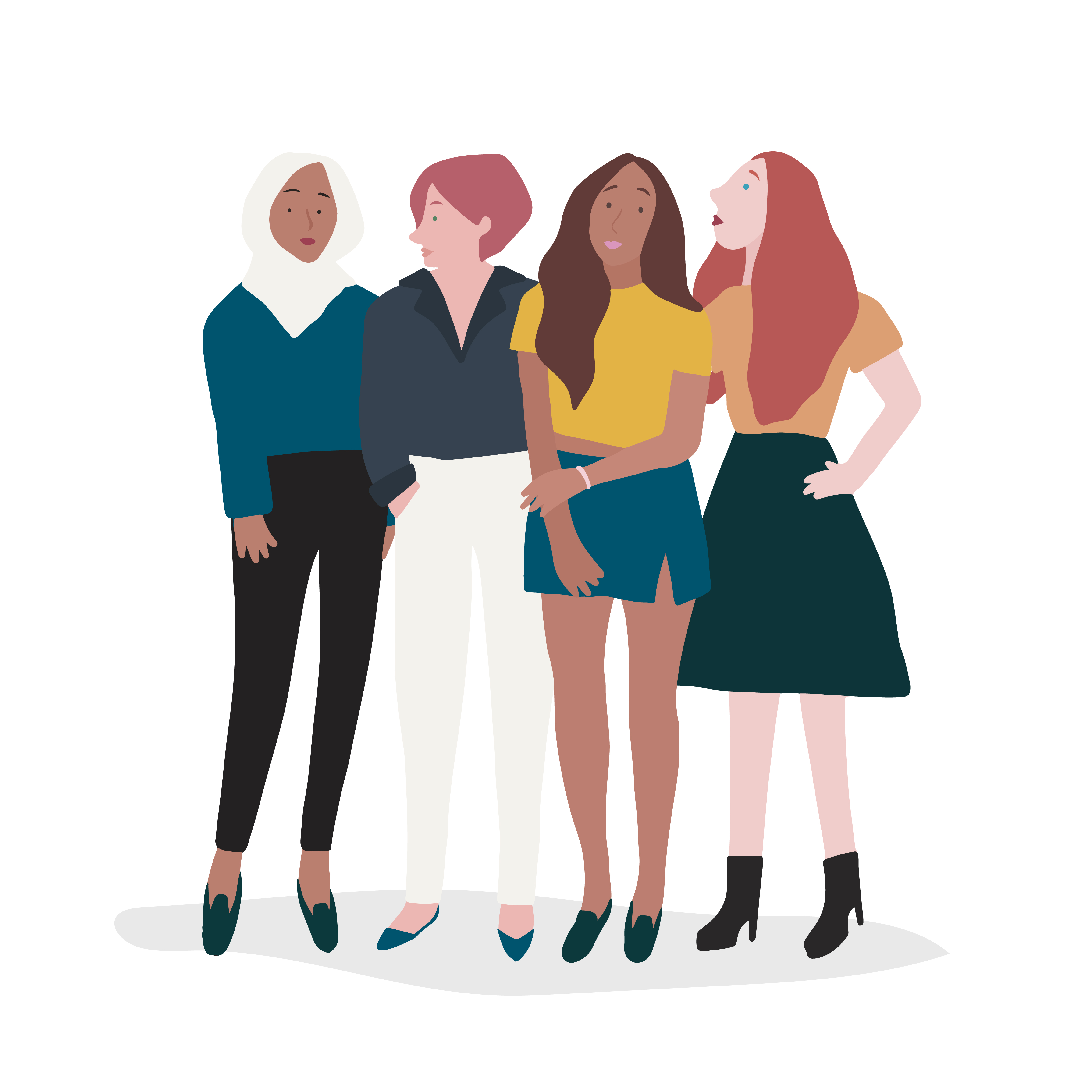 Download Group of strong women vector - Download Free Vectors ...