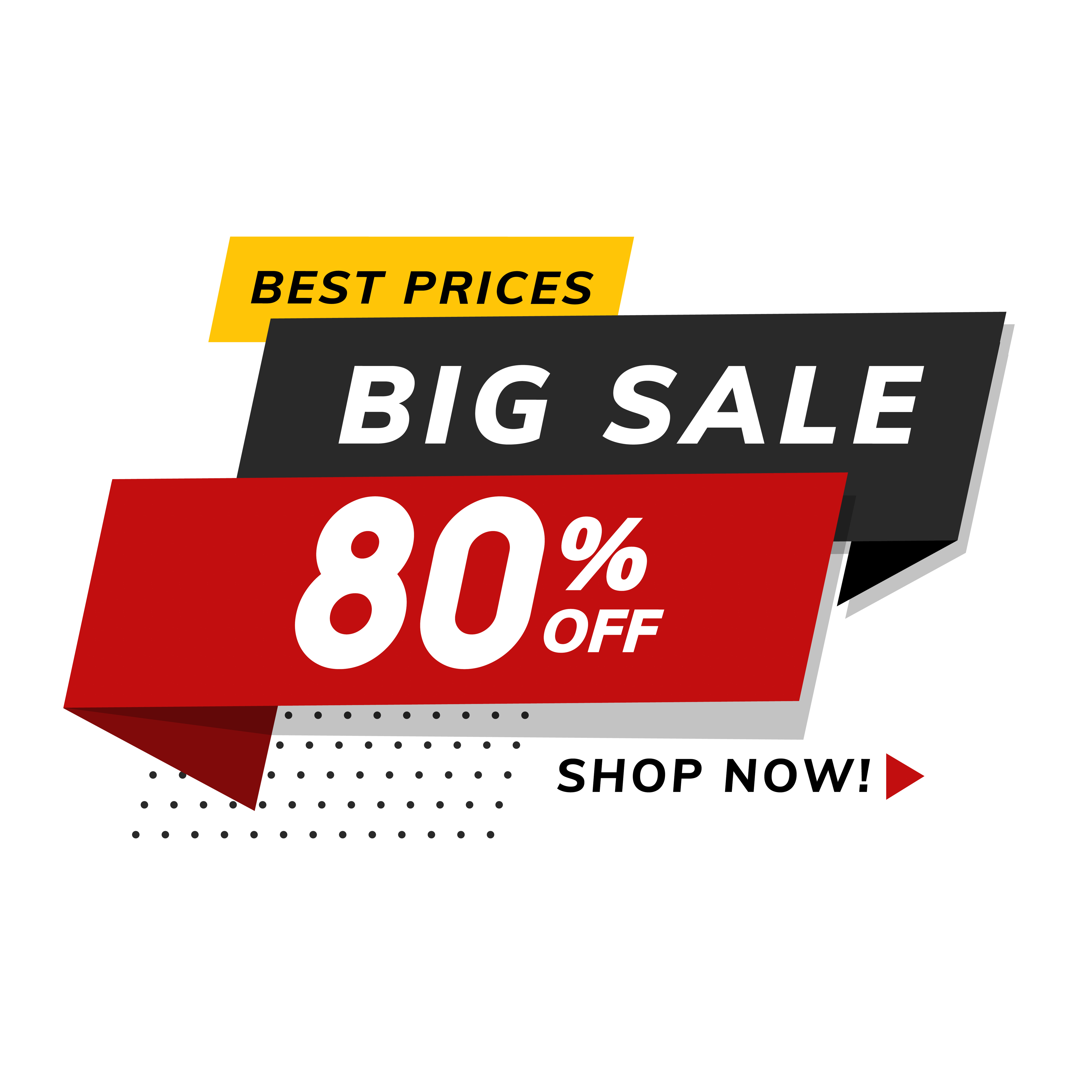 Big sale 80% off promotion shop advertisement vector - Download Free Vectors, Clipart Graphics ...