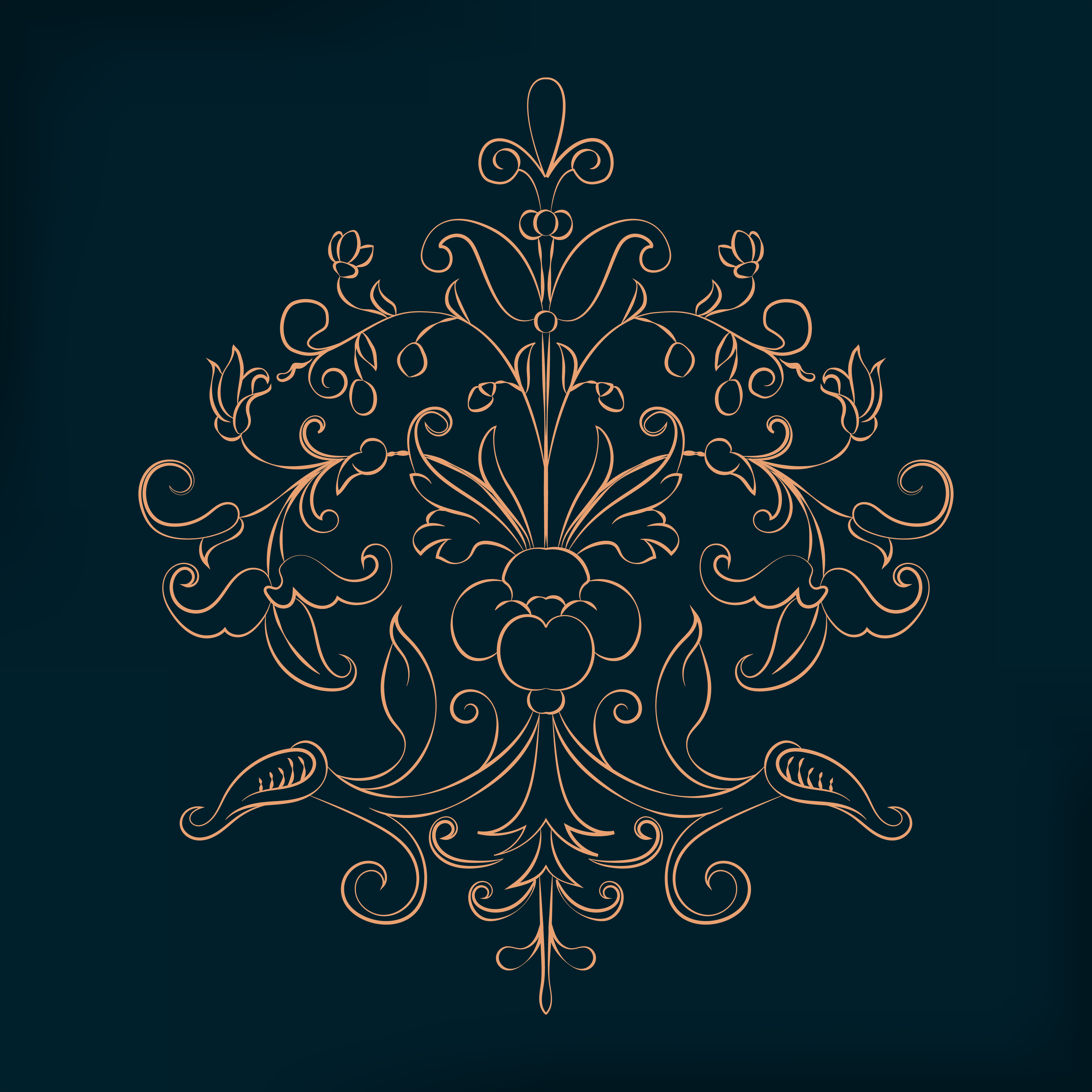 Vintage flourish ornament illustration - Download Free Vectors, Clipart