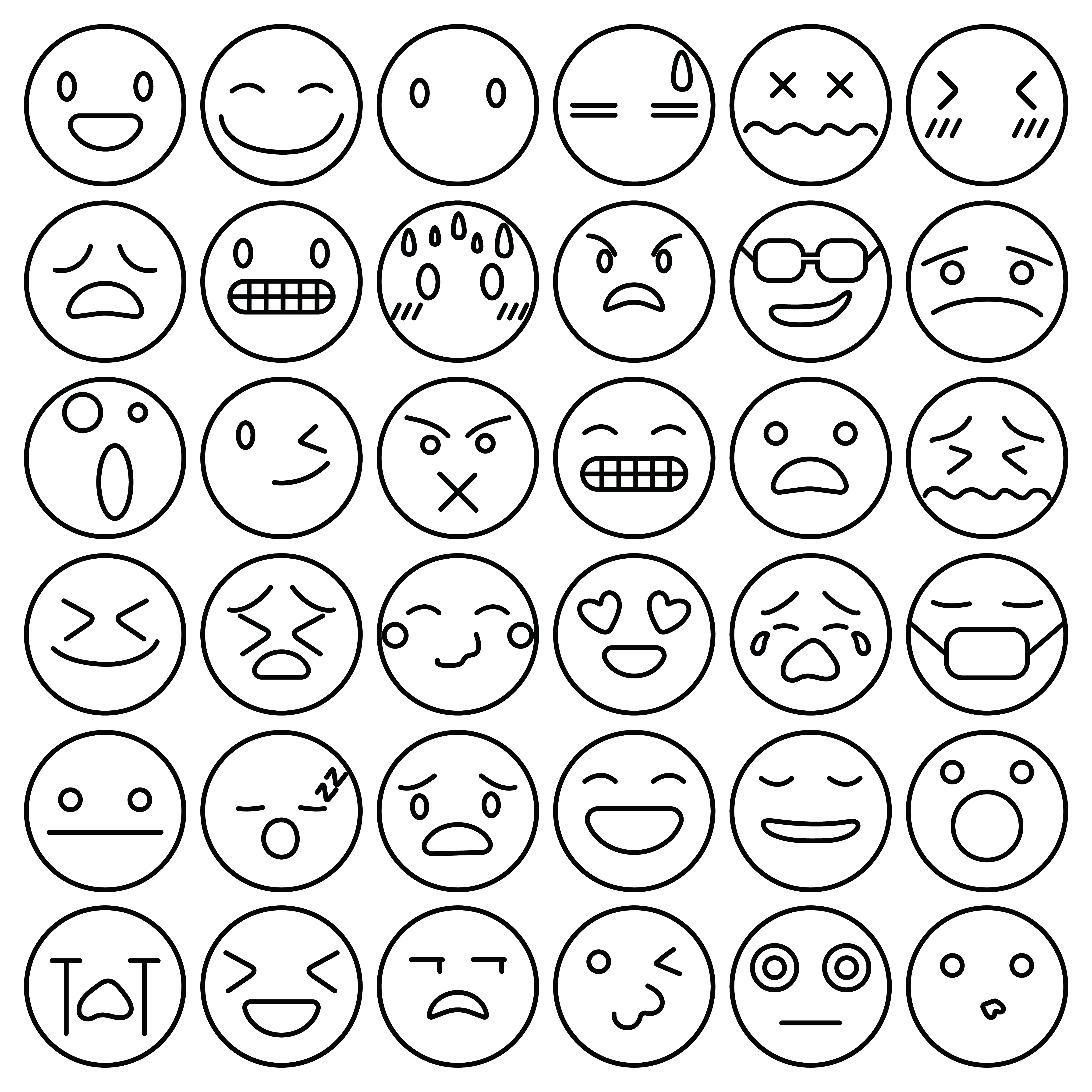 emoji-emoticons-set-face-expression-feelings-collection-vector