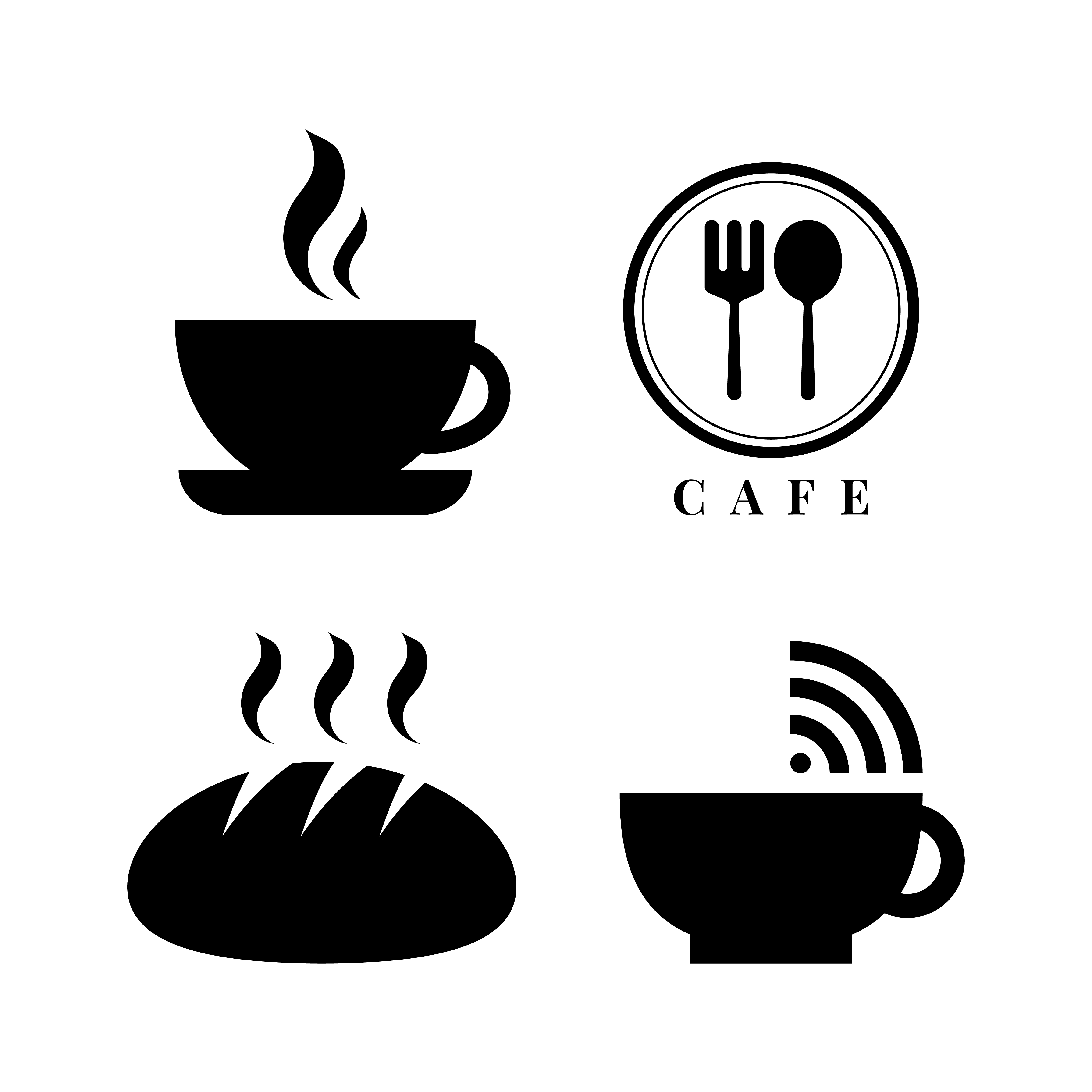 Download Coffee shop icon vector set - Download Free Vectors, Clipart Graphics & Vector Art