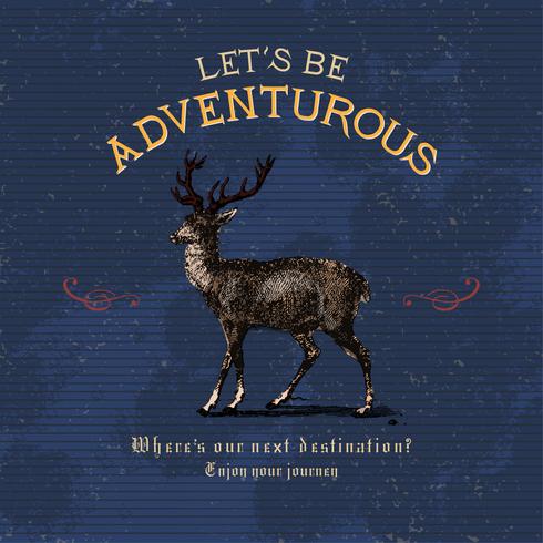 Let39s be adventurous logo design vector