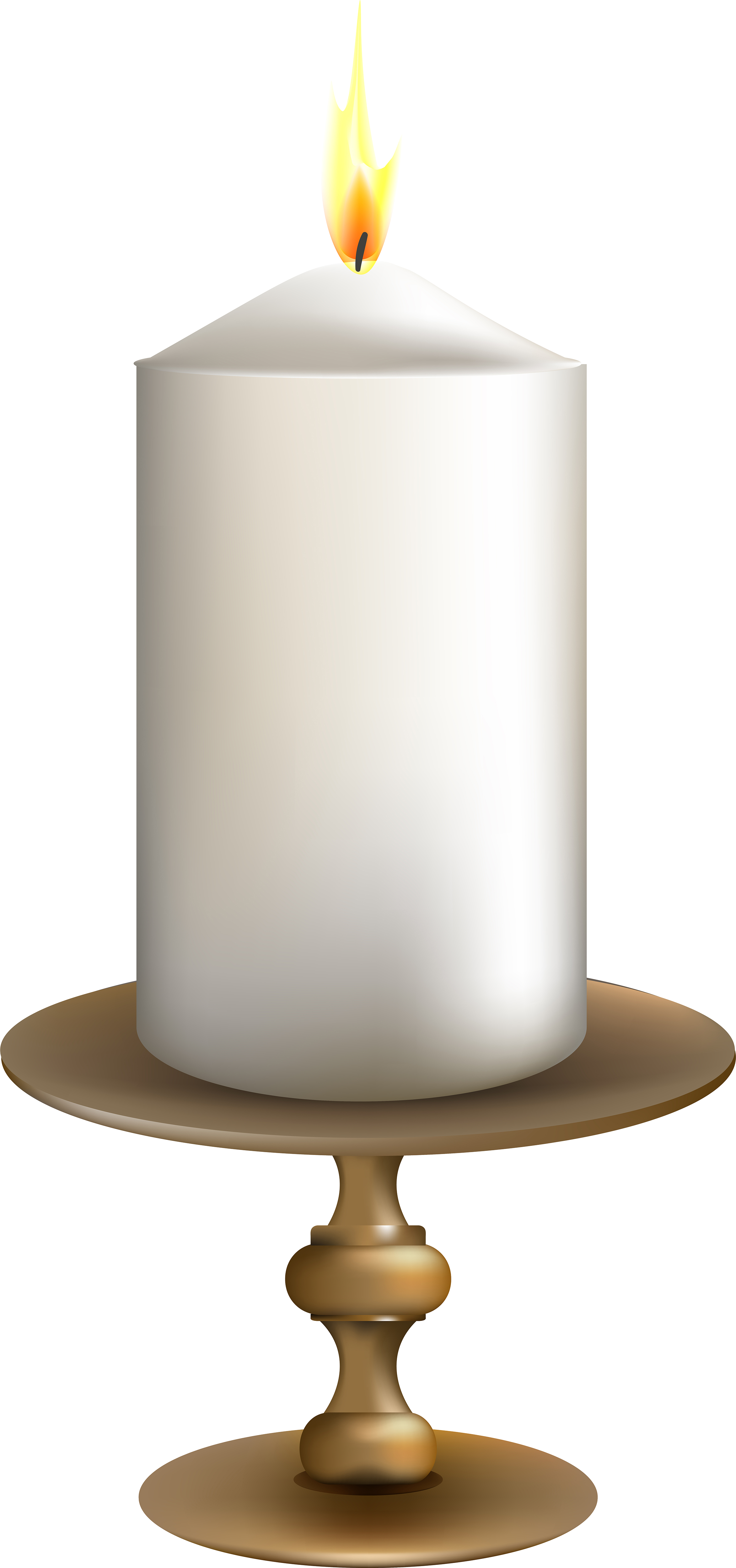 Illustration of candle isolated on white background Download Free