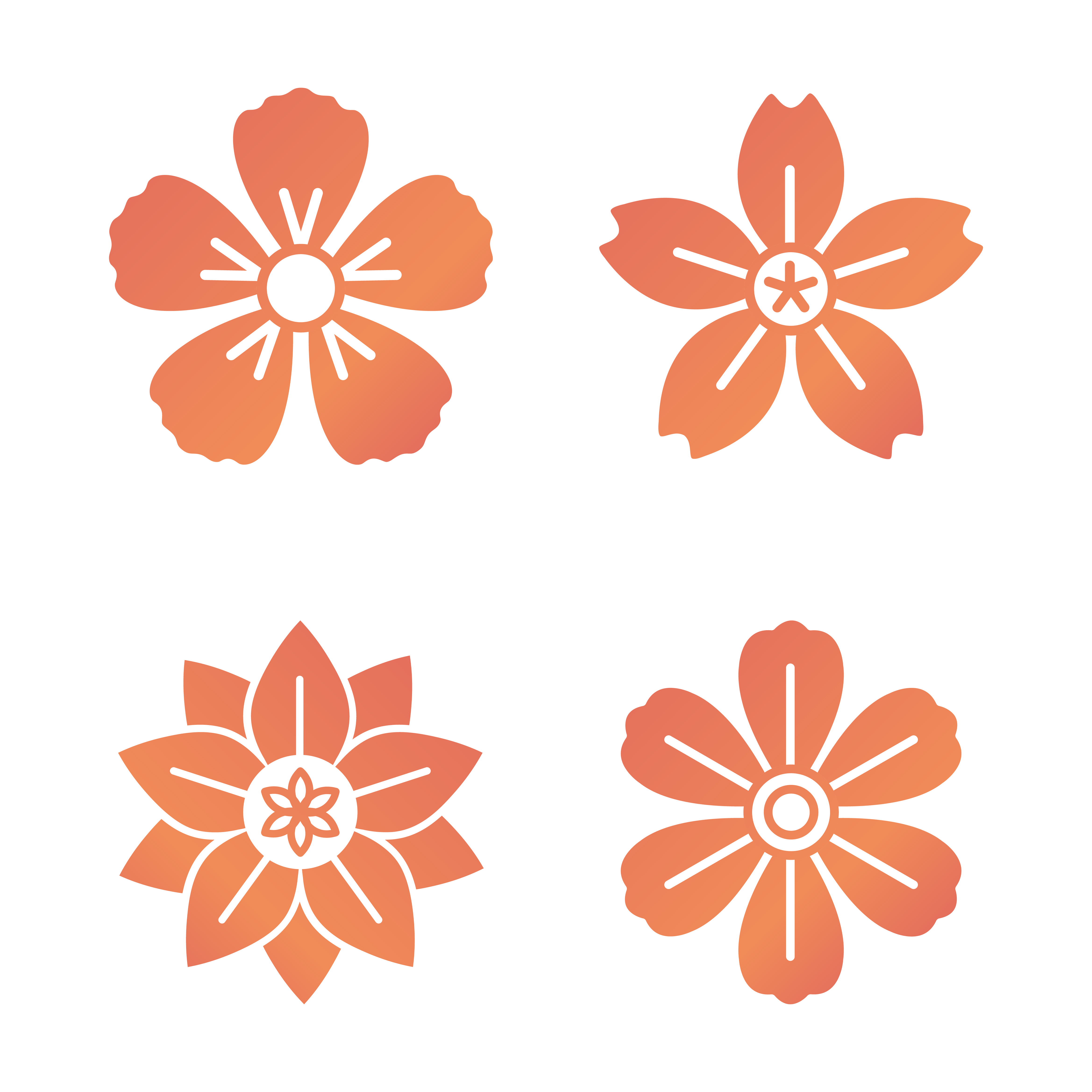 Floral pattern and floral icons - Download Free Vectors, Clipart
