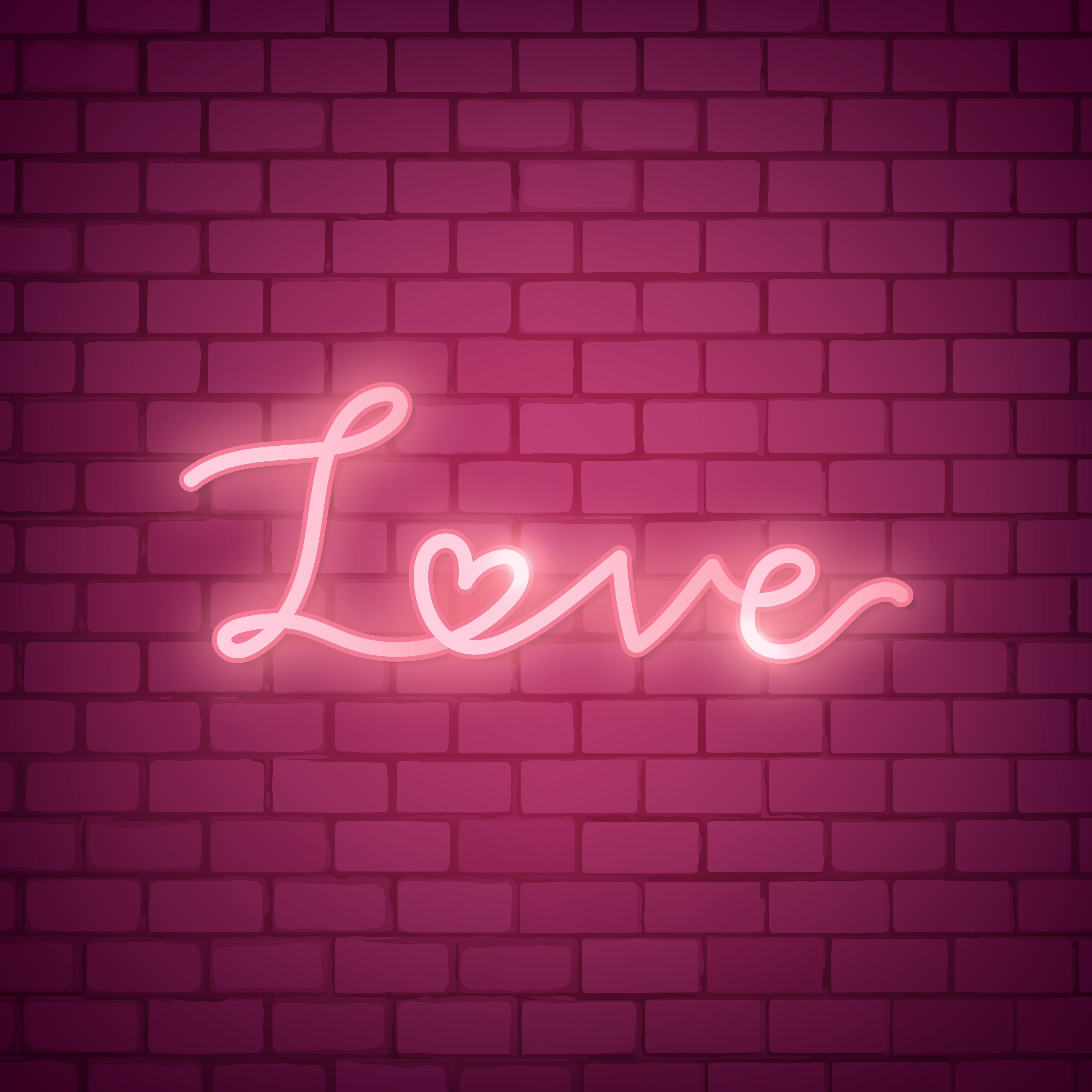 Neon love illustration - Download Free Vectors, Clipart Graphics
