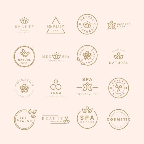 Collection of beauty and spa logos - Download Free Vectors, Clipart ...