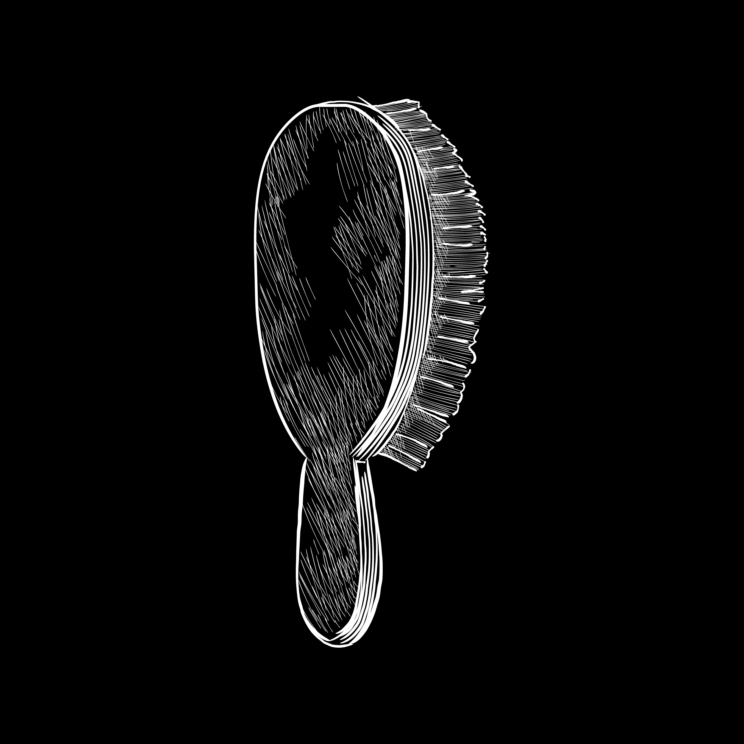 Vintage illustration of a hair brush Download Free Vectors, Clipart