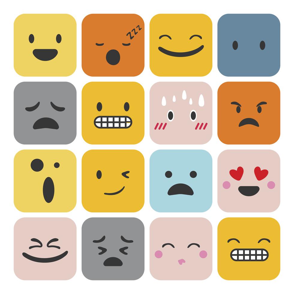 Set of emoji feeling expression - Download Free Vectors, Clipart ...