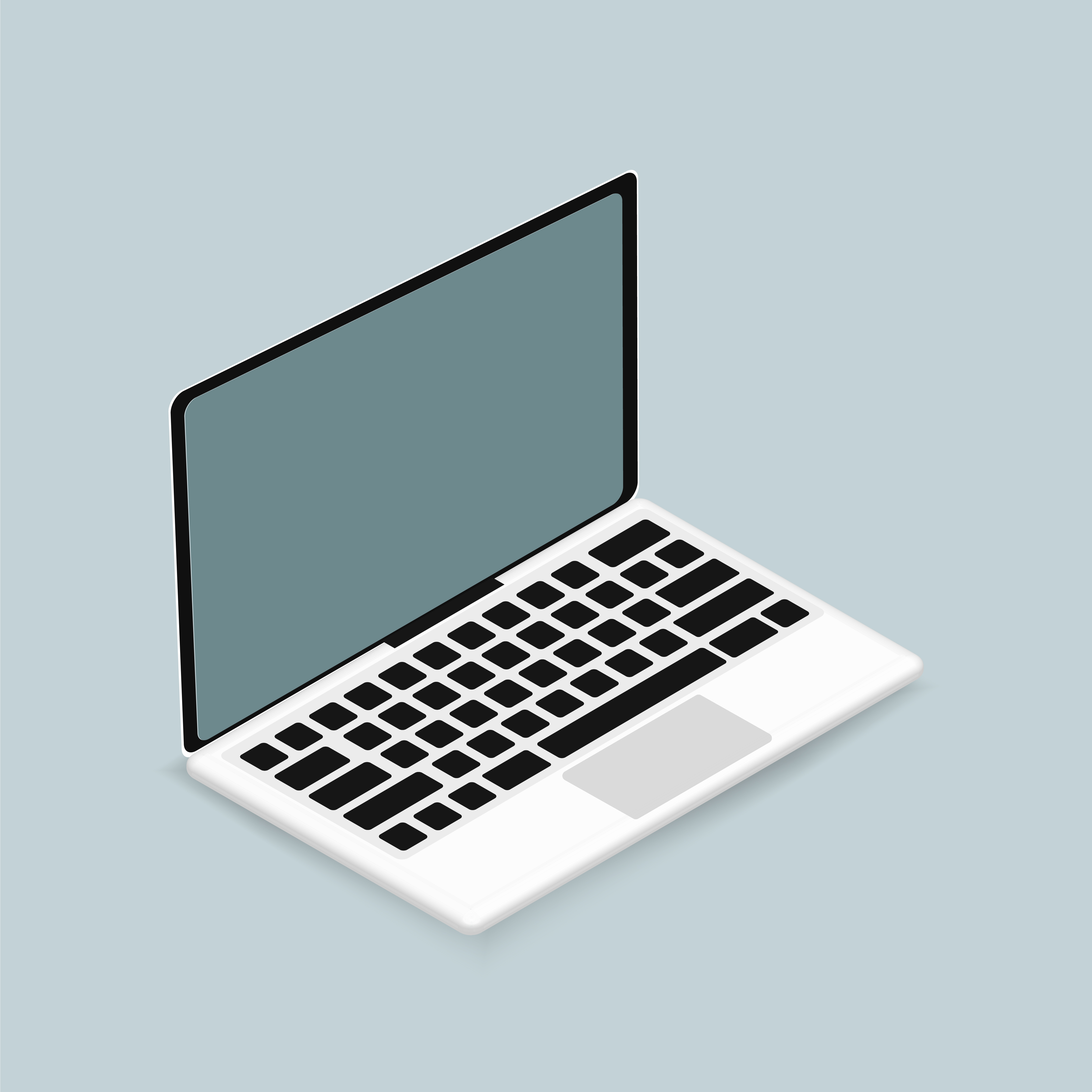 Vector icon of computer laptop icon Download Free