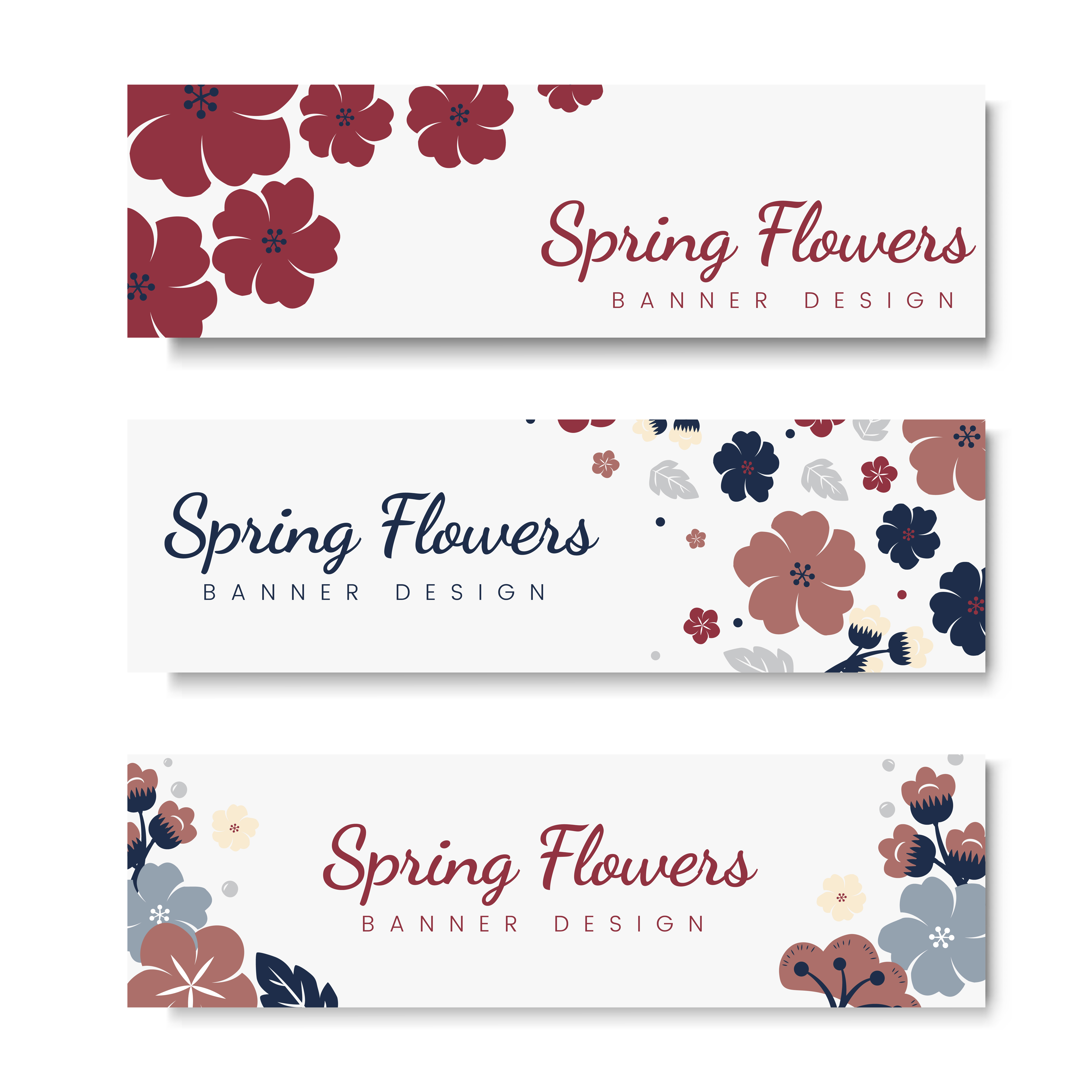 Colorful flower card template set Download Free Vectors, Clipart Colorful flower card template set Download Free Vectors, Clipart