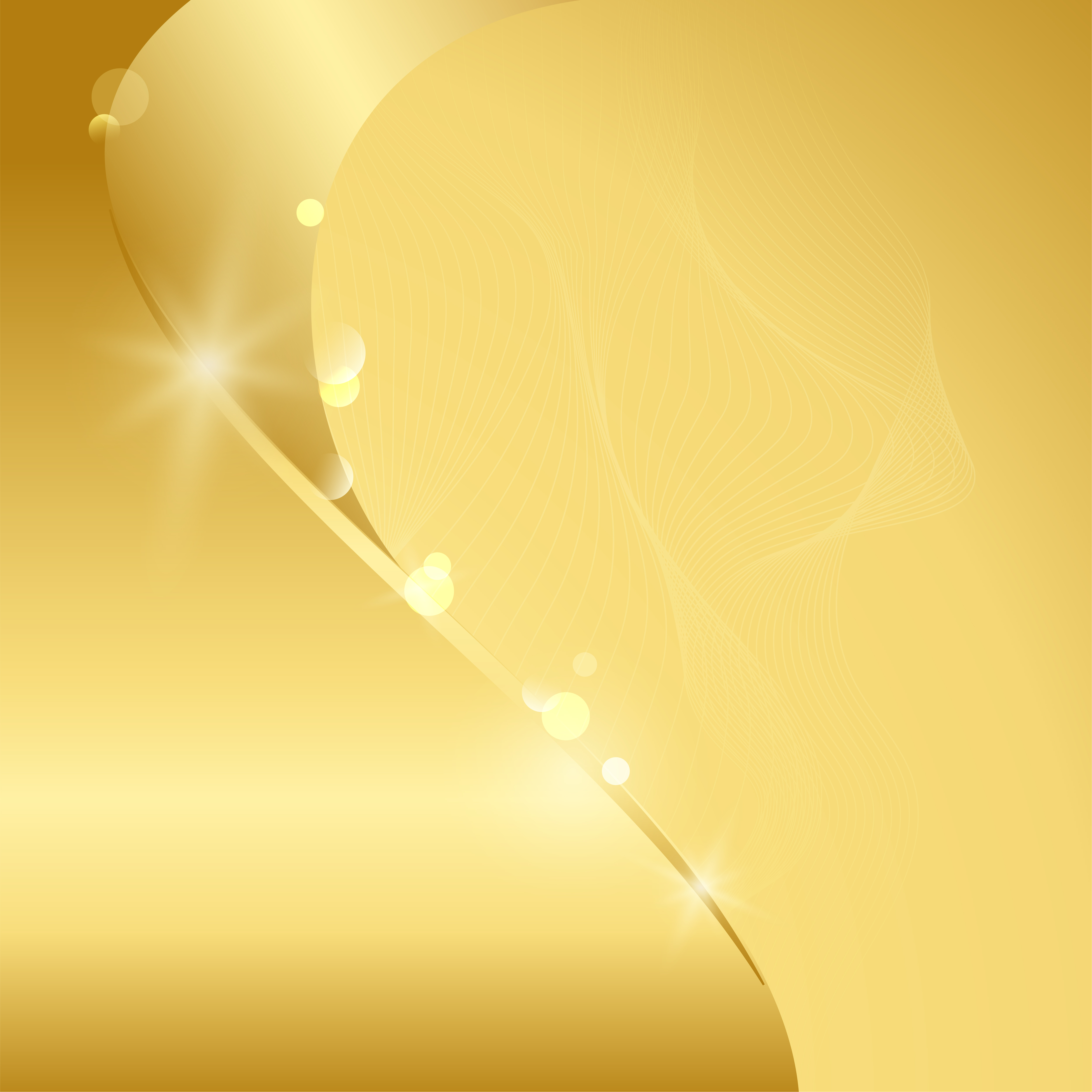 Gold wave abstract background illustration - Download Free Vectors