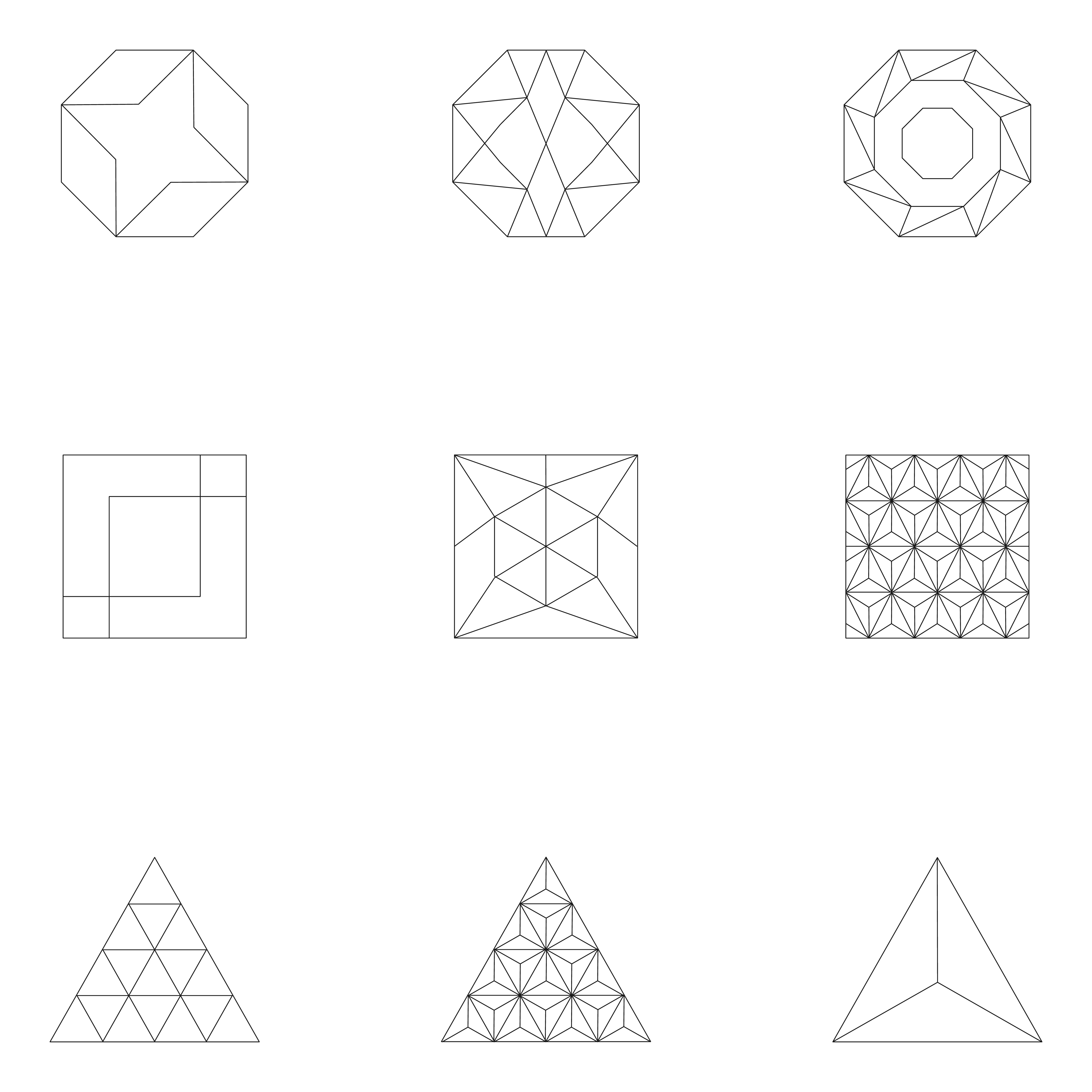 Linear illustration of geometric shapes - Download Free Vectors