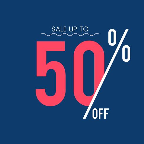 Sale up to 50 off vector