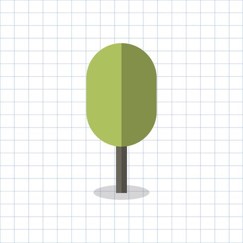 Illustrazione Di Un Albero A Forma Geometrica Scarica
