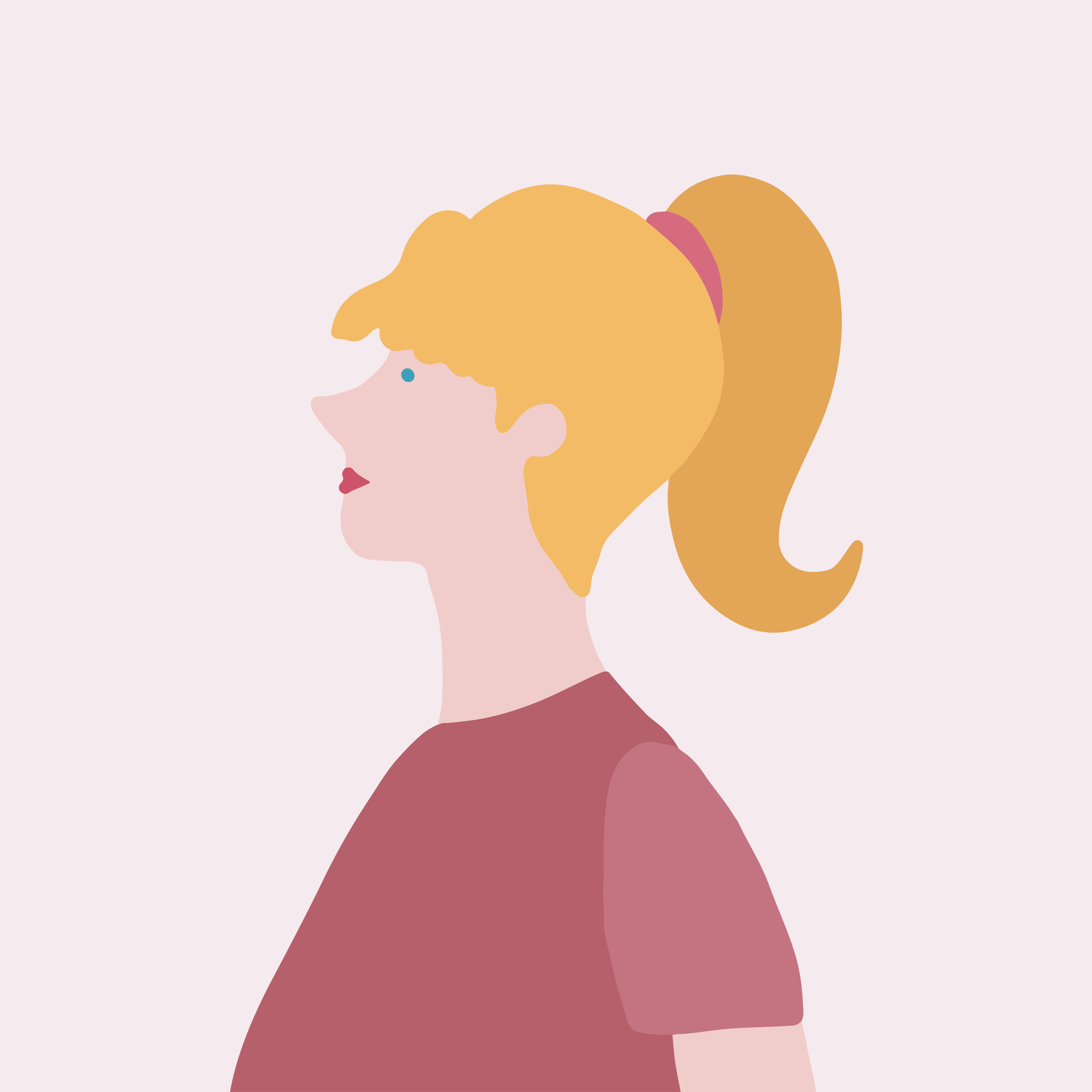 Download Strong blond woman in profile vector - Download Free Vectors, Clipart Graphics & Vector Art