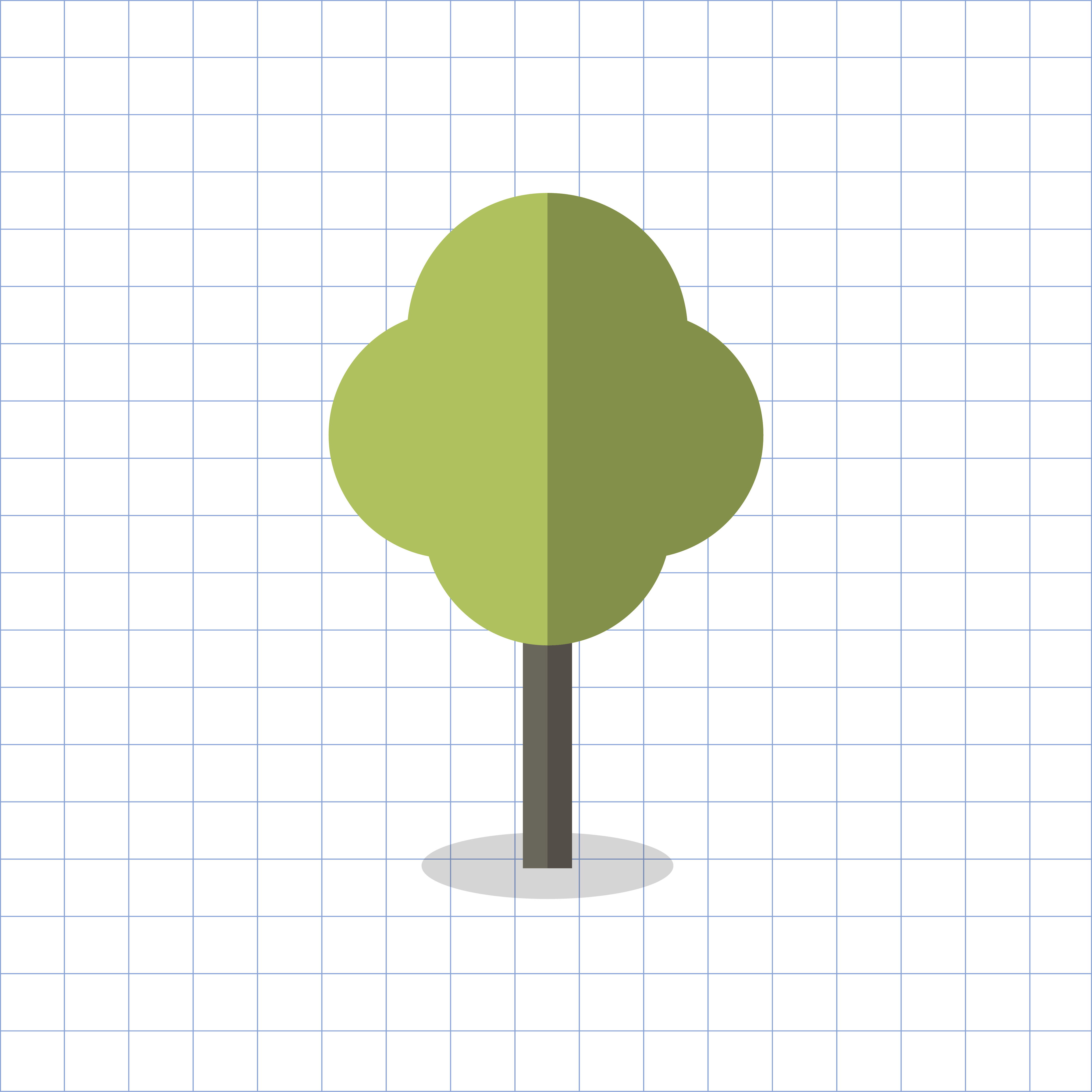 Illustration of a geometric tree - Download Free Vectors, Clipart
