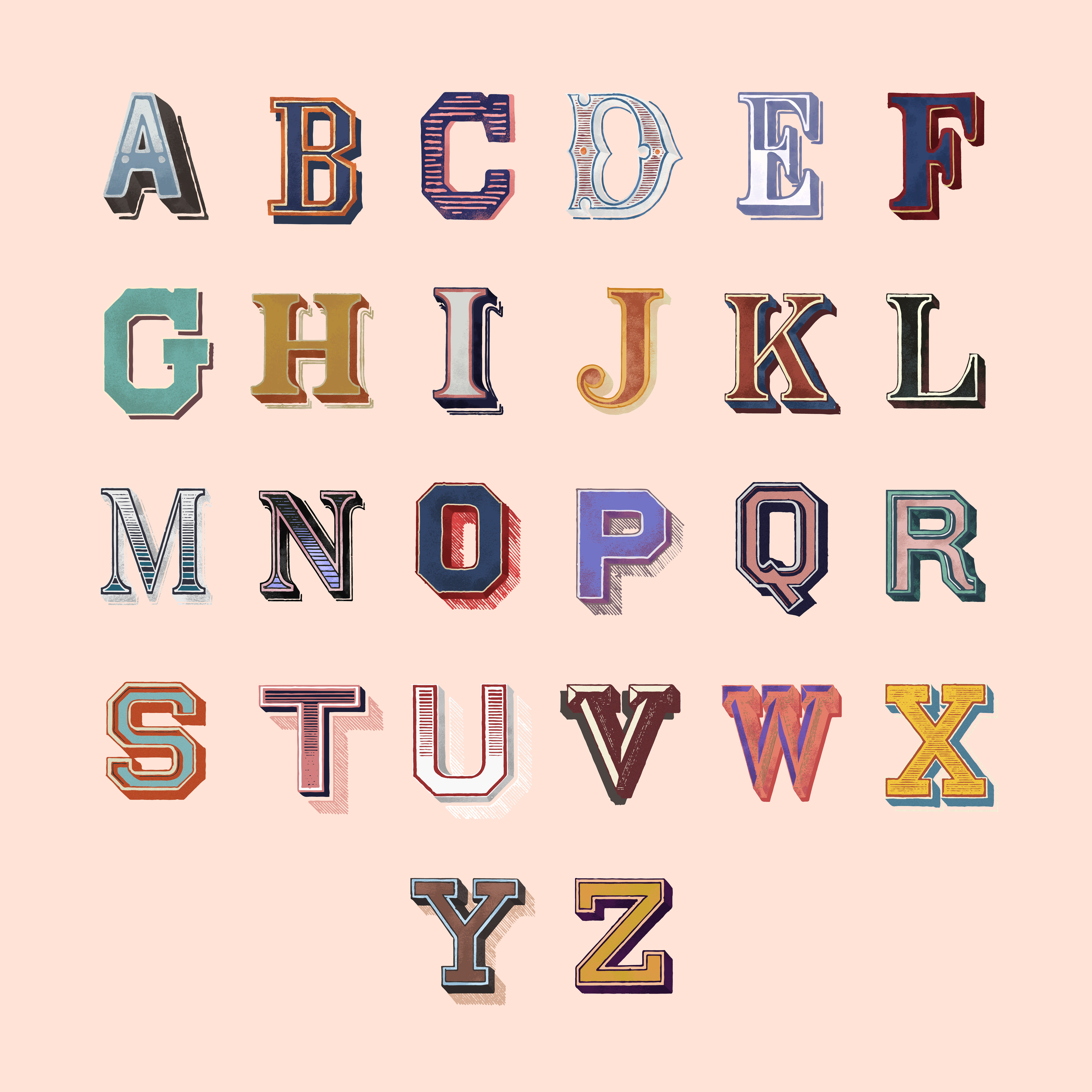 letters of the alphabet