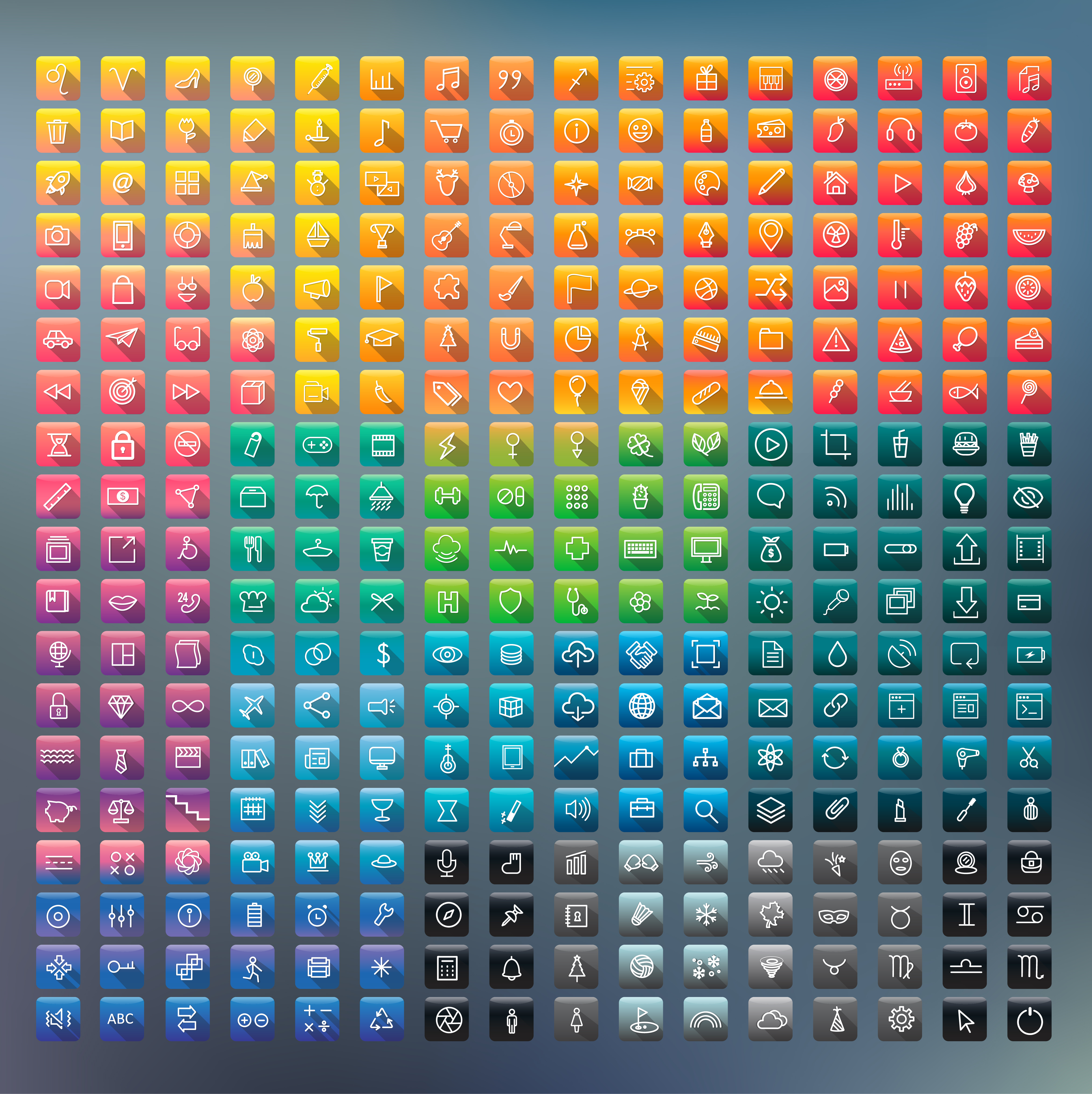 Icons and symbols set - Download Free Vectors, Clipart Graphics ...