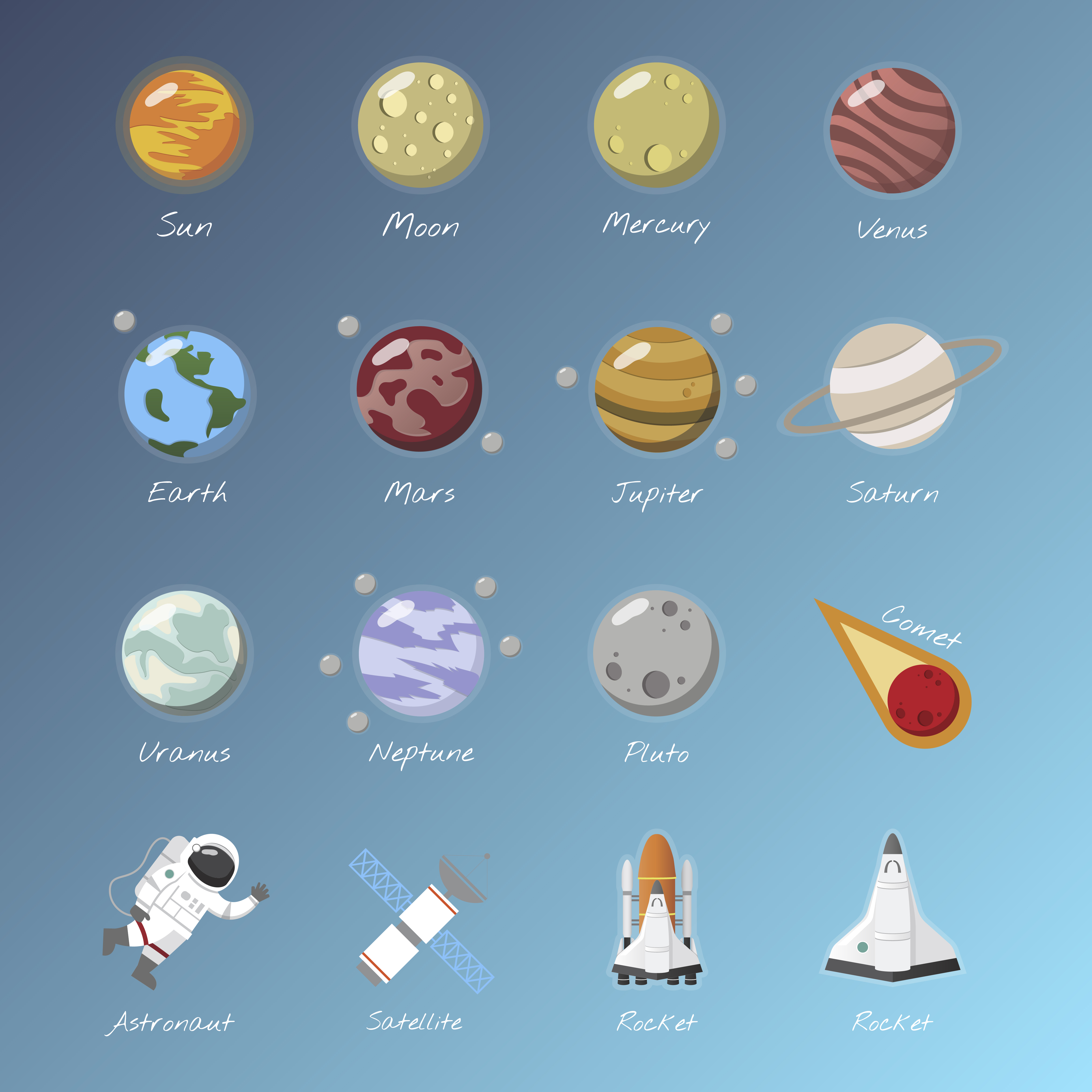 Download The solar system vector - Download Free Vectors, Clipart ...