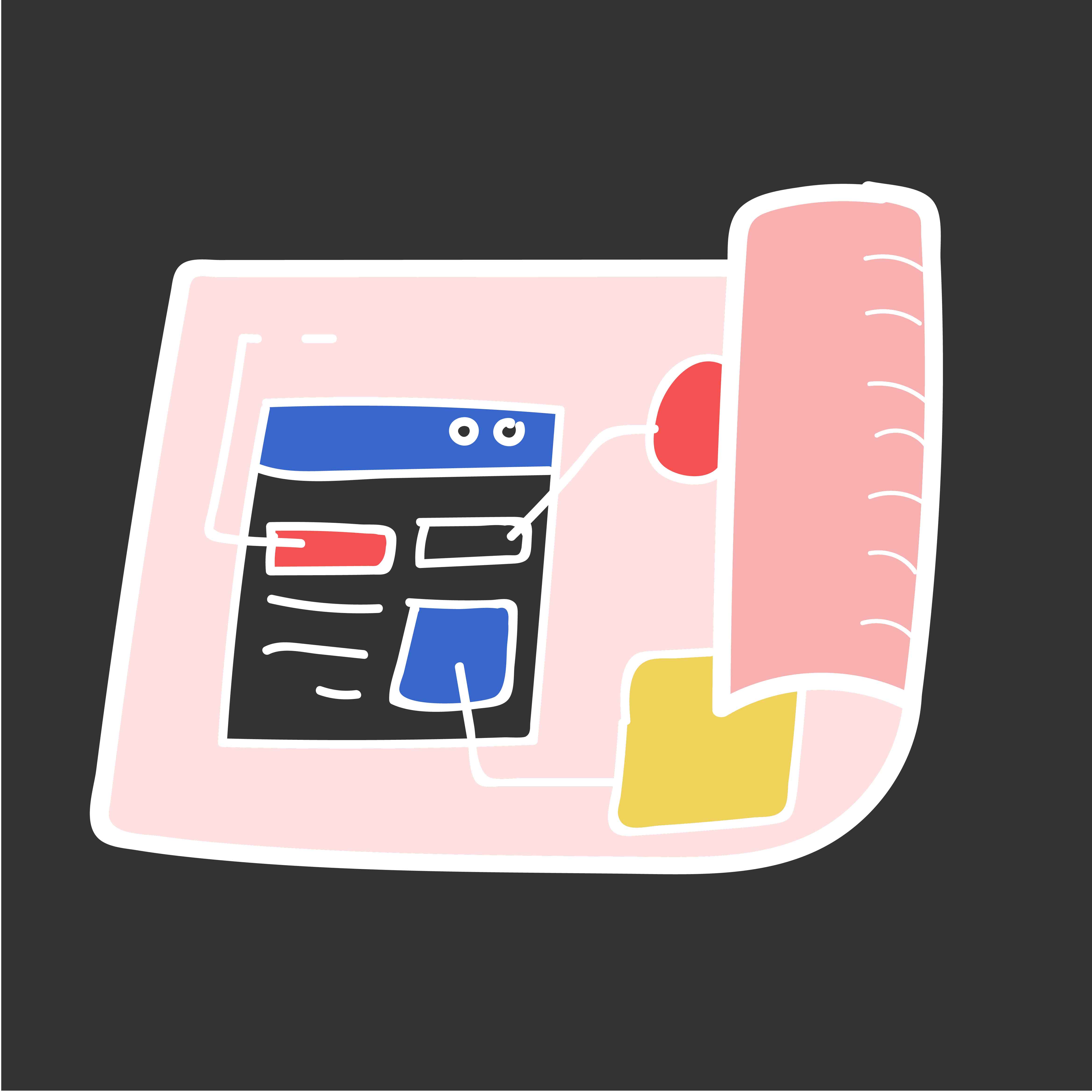 Doodle of website template layout Download Free Vectors, Clipart