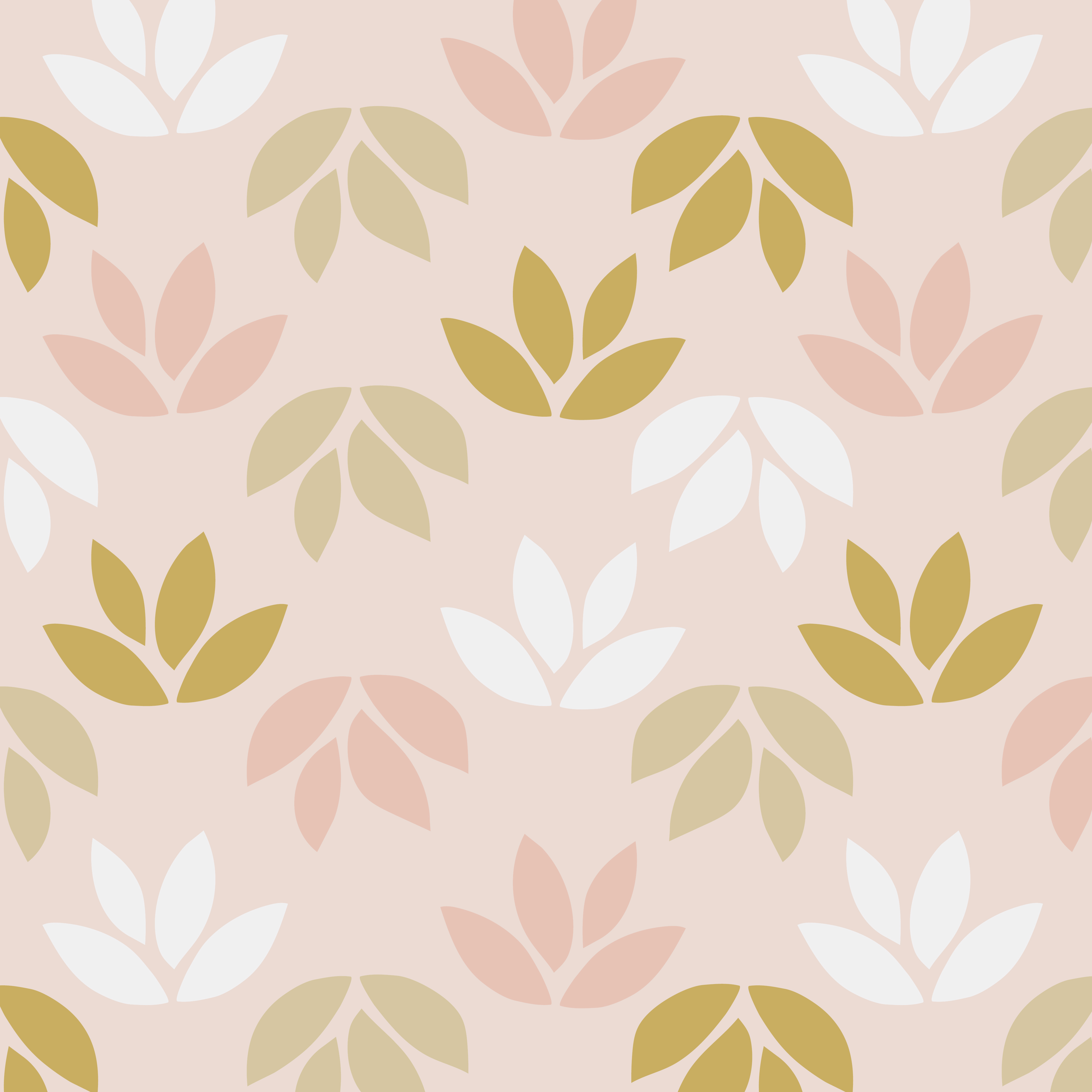 Simple pattern of leaves on pink background Download Free Vectors