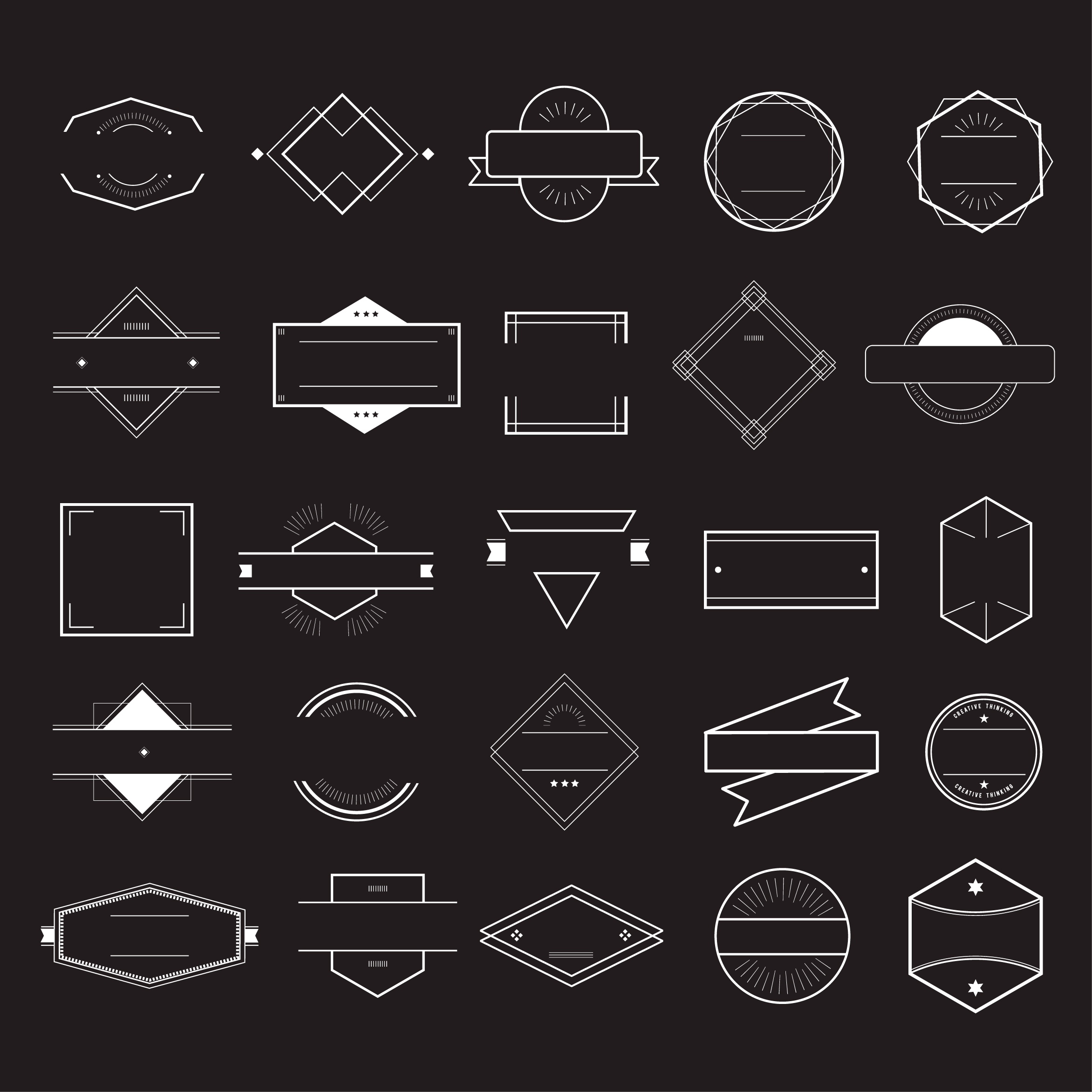 Blank badge set Download Free Vectors, Clipart Graphics & Vector Art