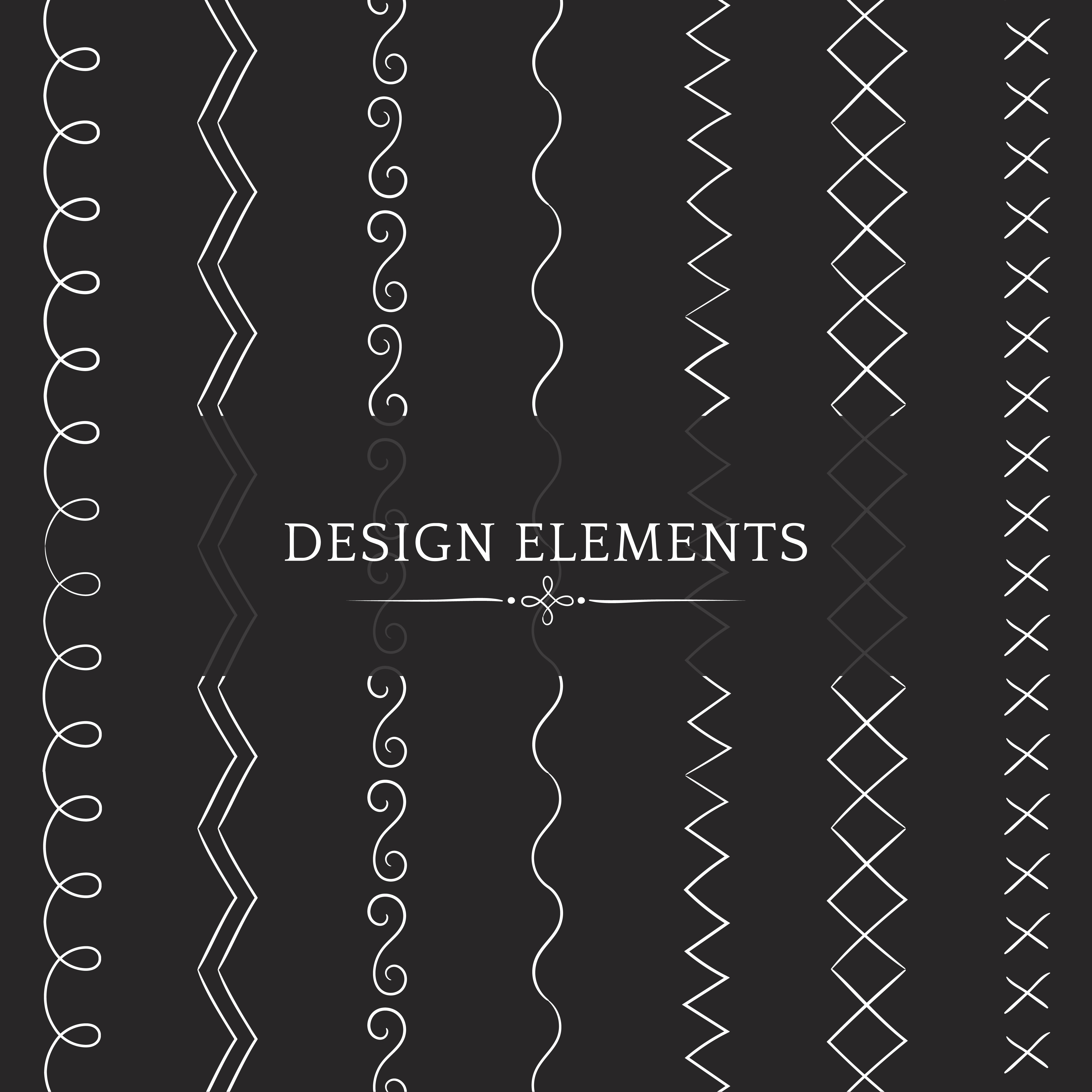 Divider Line Design Elements Vector Collection Download Free Vectors