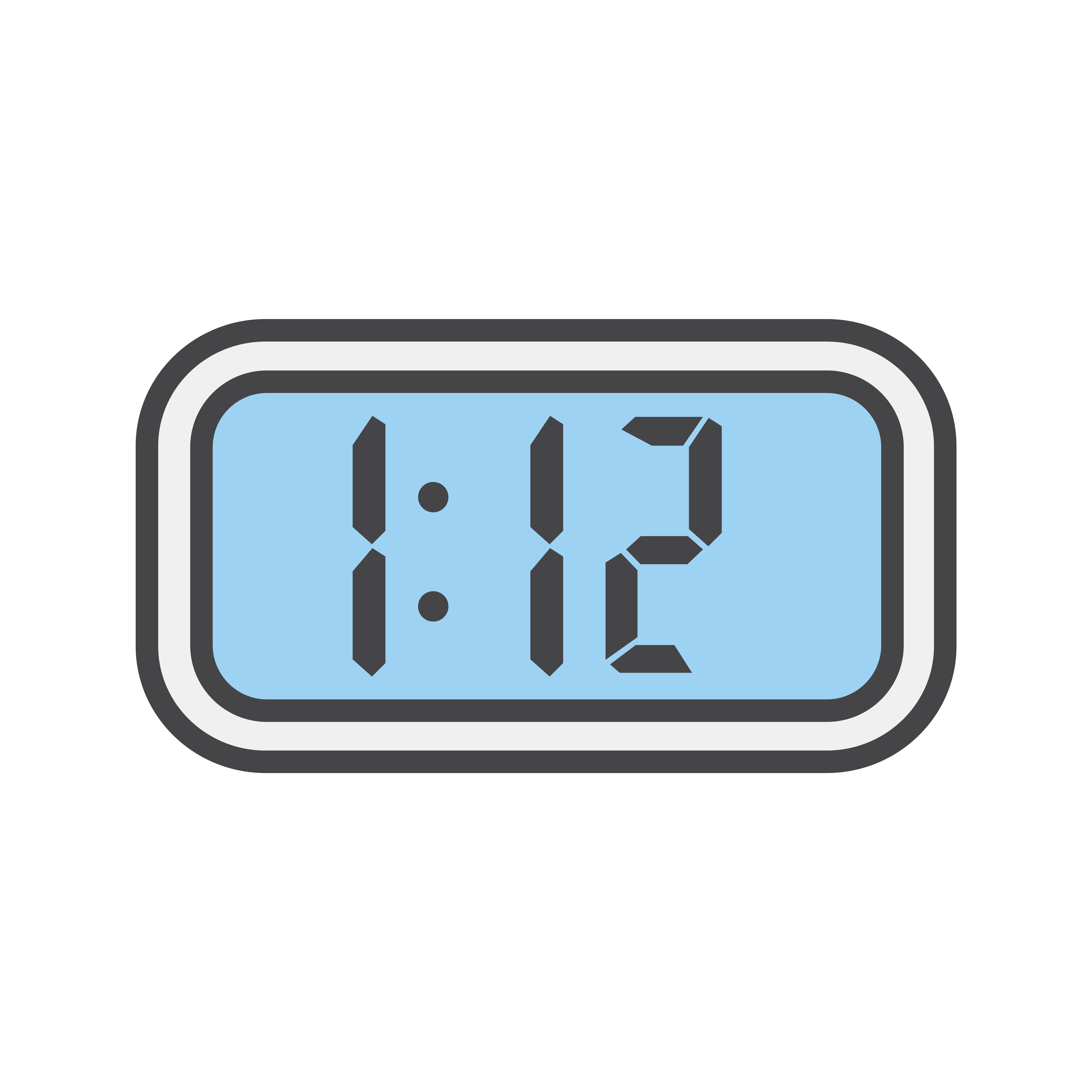 Illustration Of A Digital Alarm Clock Download Free Vectors Clipart