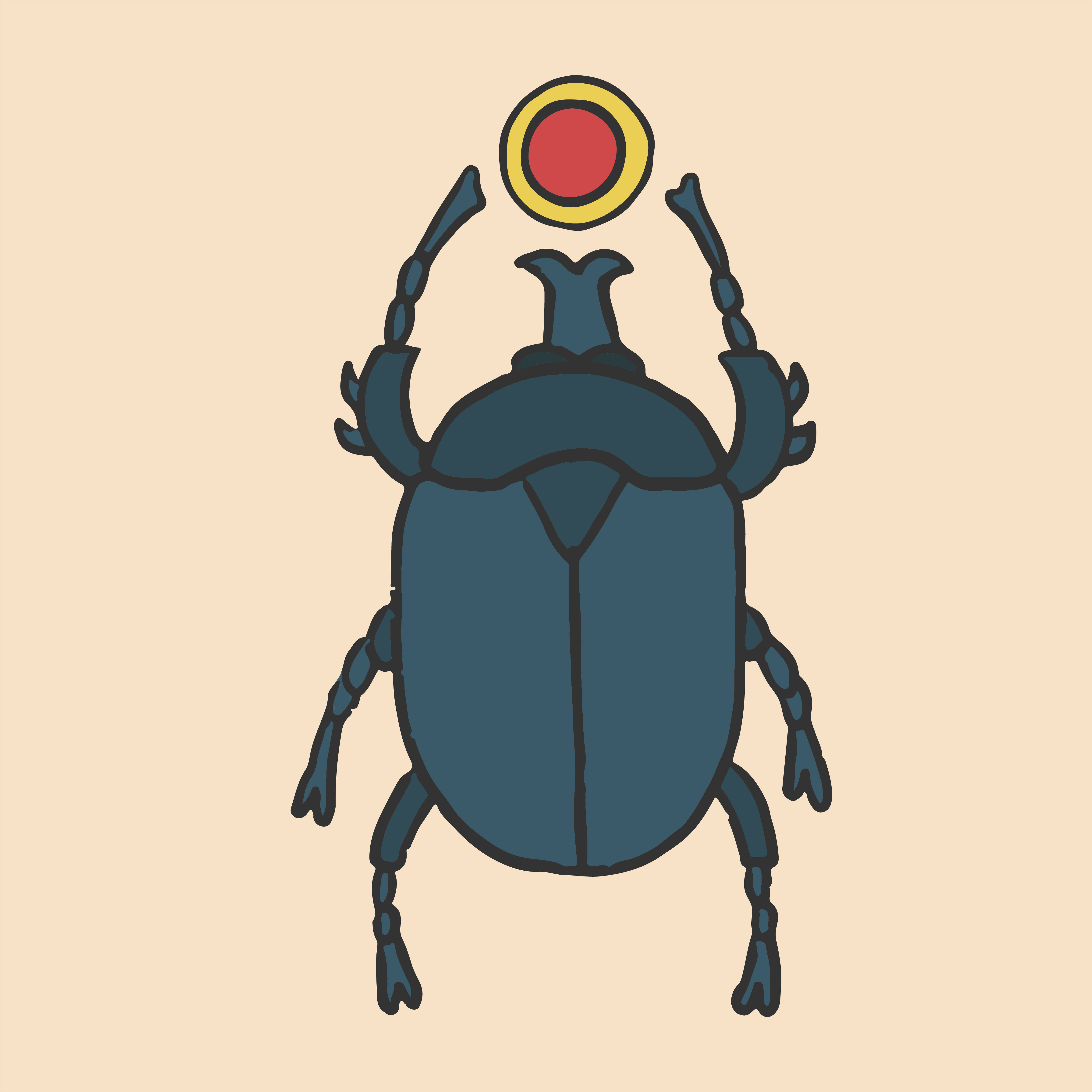 Egyptian Scarab amulet, a representative of Khepri - Download Free