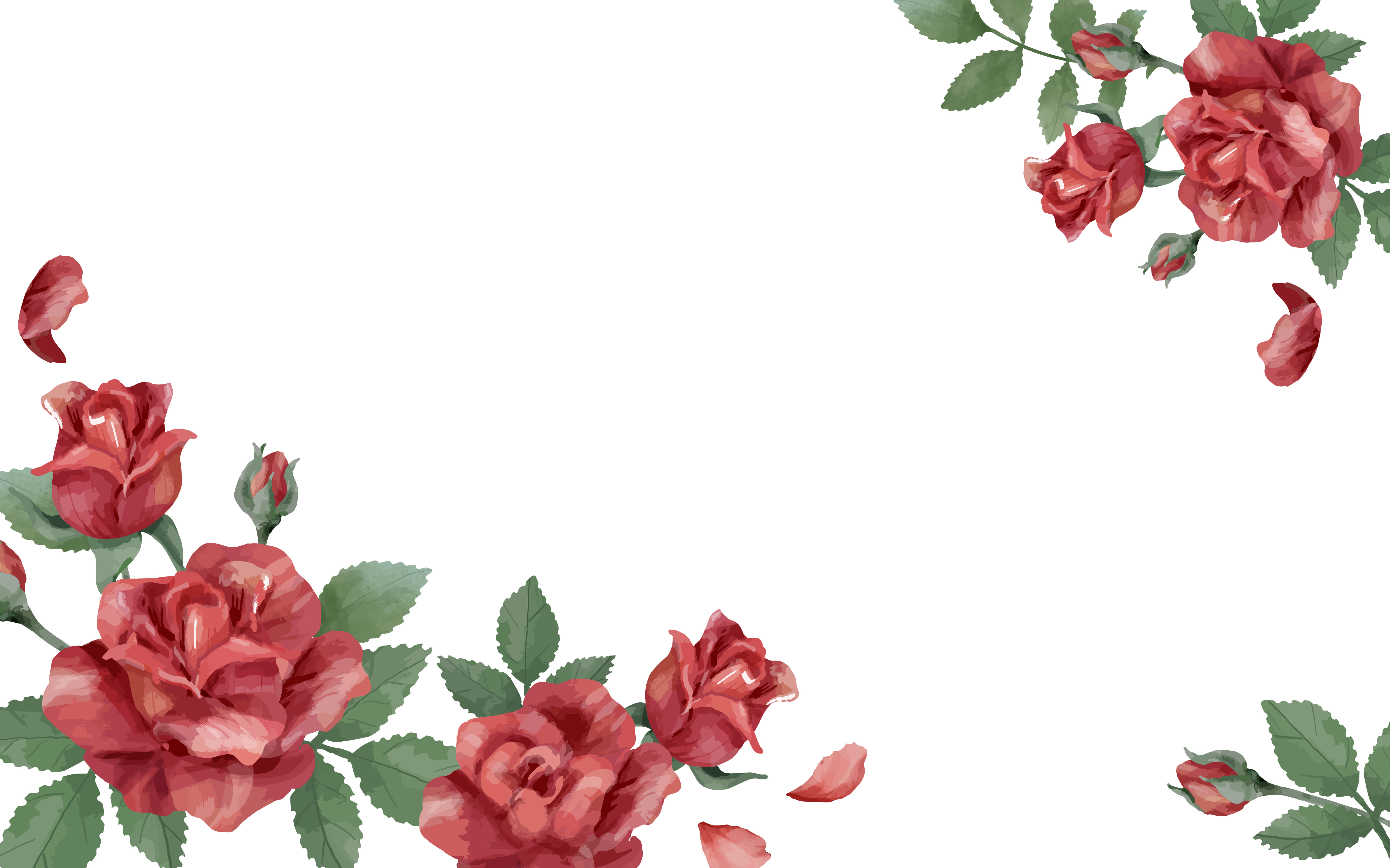 Rose Design For Wedding Card Floral design illustration. Garden