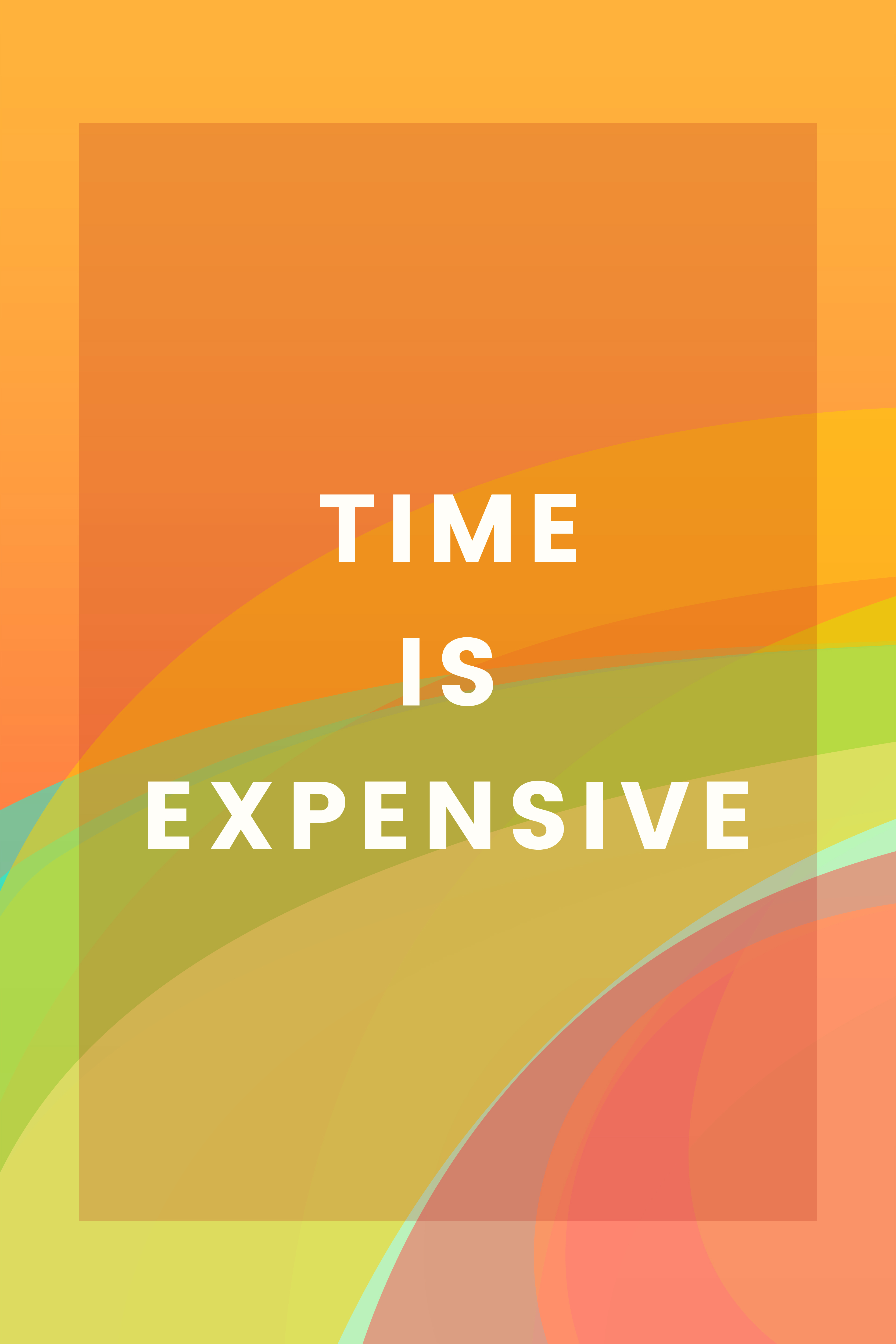 Time is expensive colorful graphic design Download Free Vectors