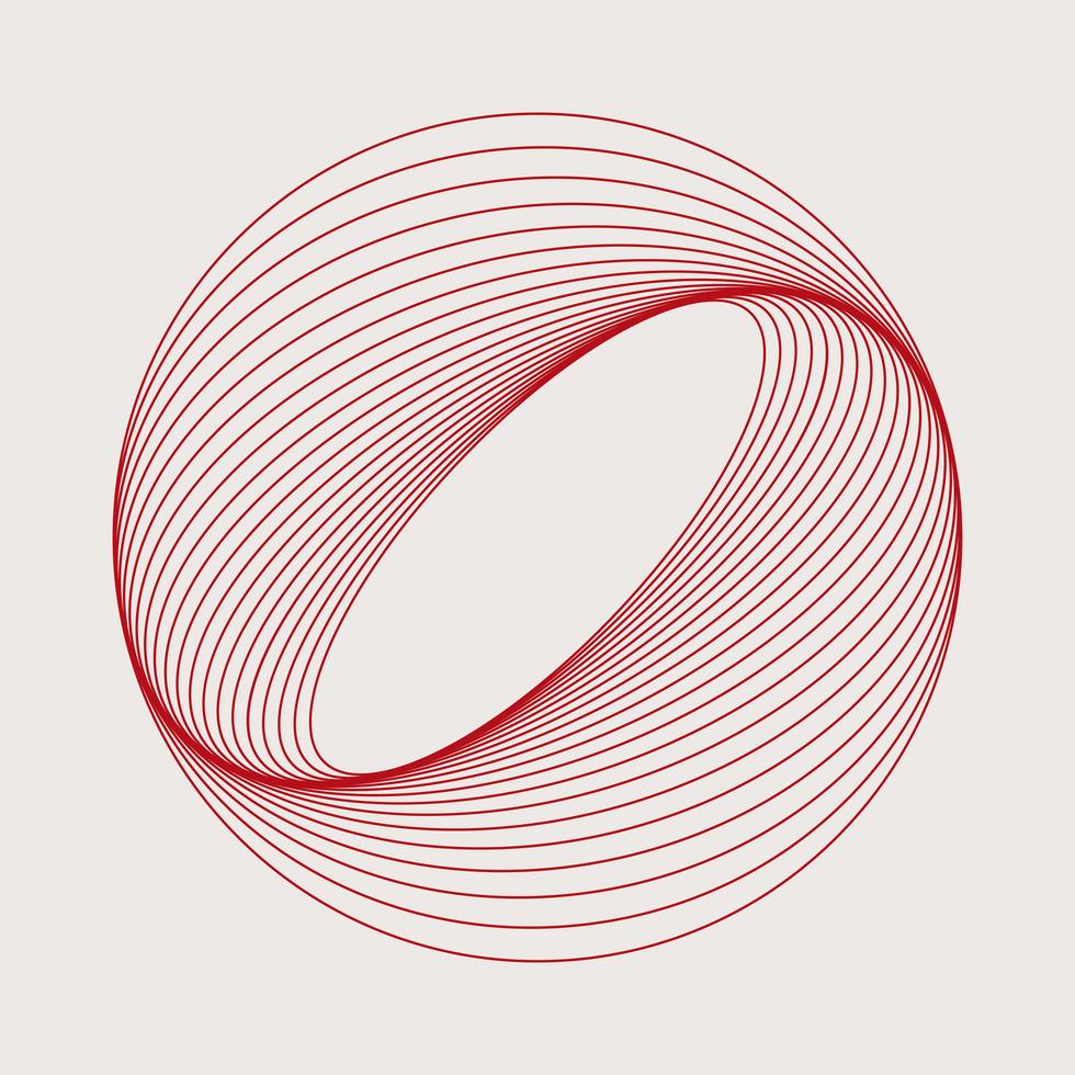 Abstract circular geometric element vector Download Free Vectors