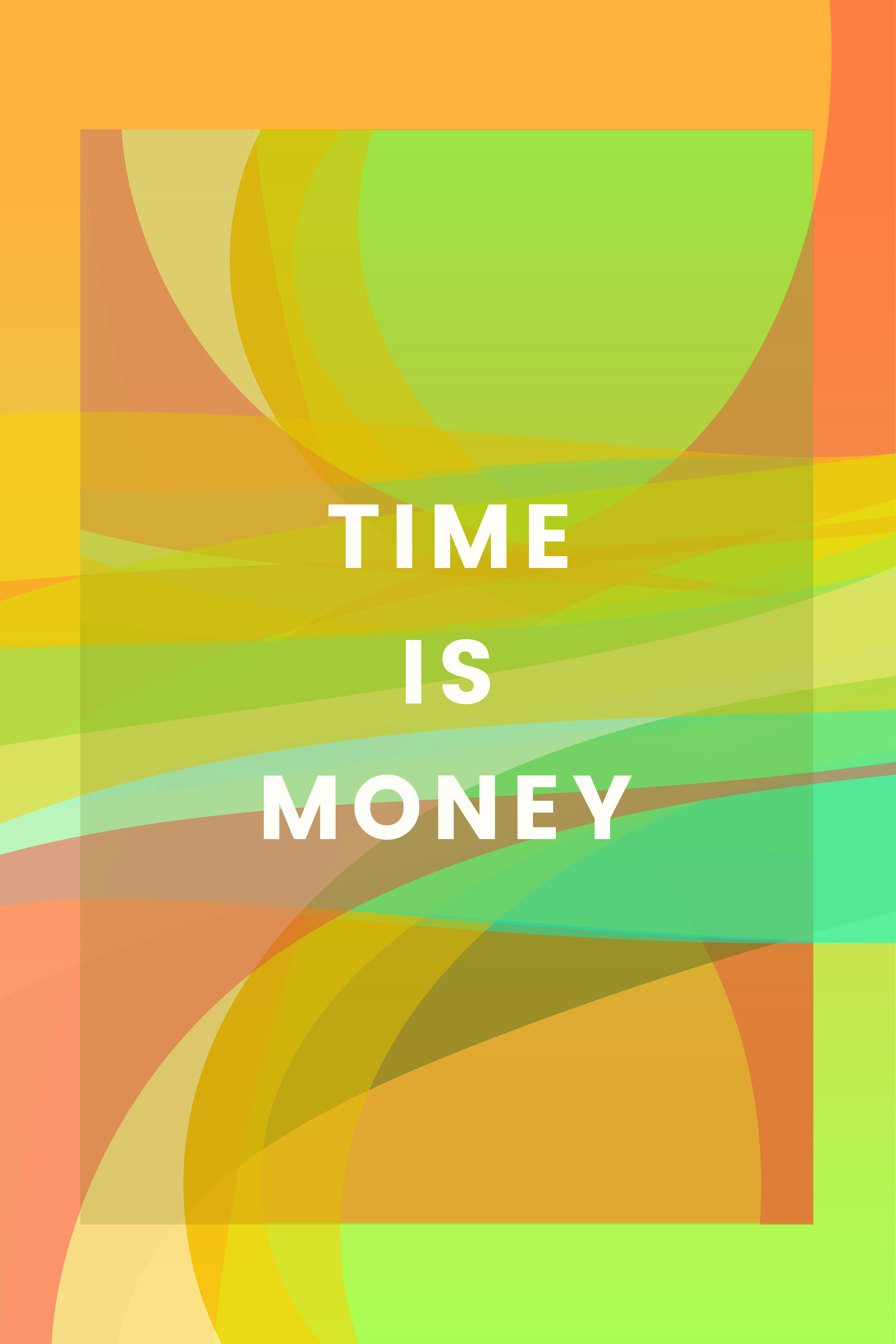 Download Time is money colorful graphic design - Download Free ...