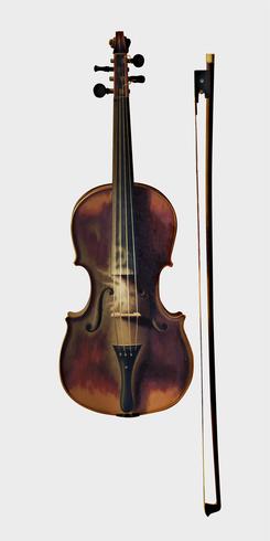 Still Life with Violin by William Harnett 1848-1892. Original from Library of Congress. Digitally enhanced by rawpixel. vector