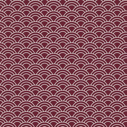 Seamless Japanese pattern with wave motif Seigaiha vector