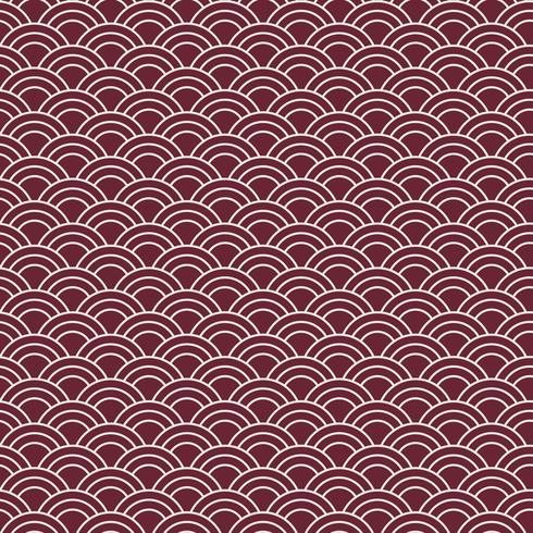 Seamless Japanese pattern with wave motif Seigaiha vector