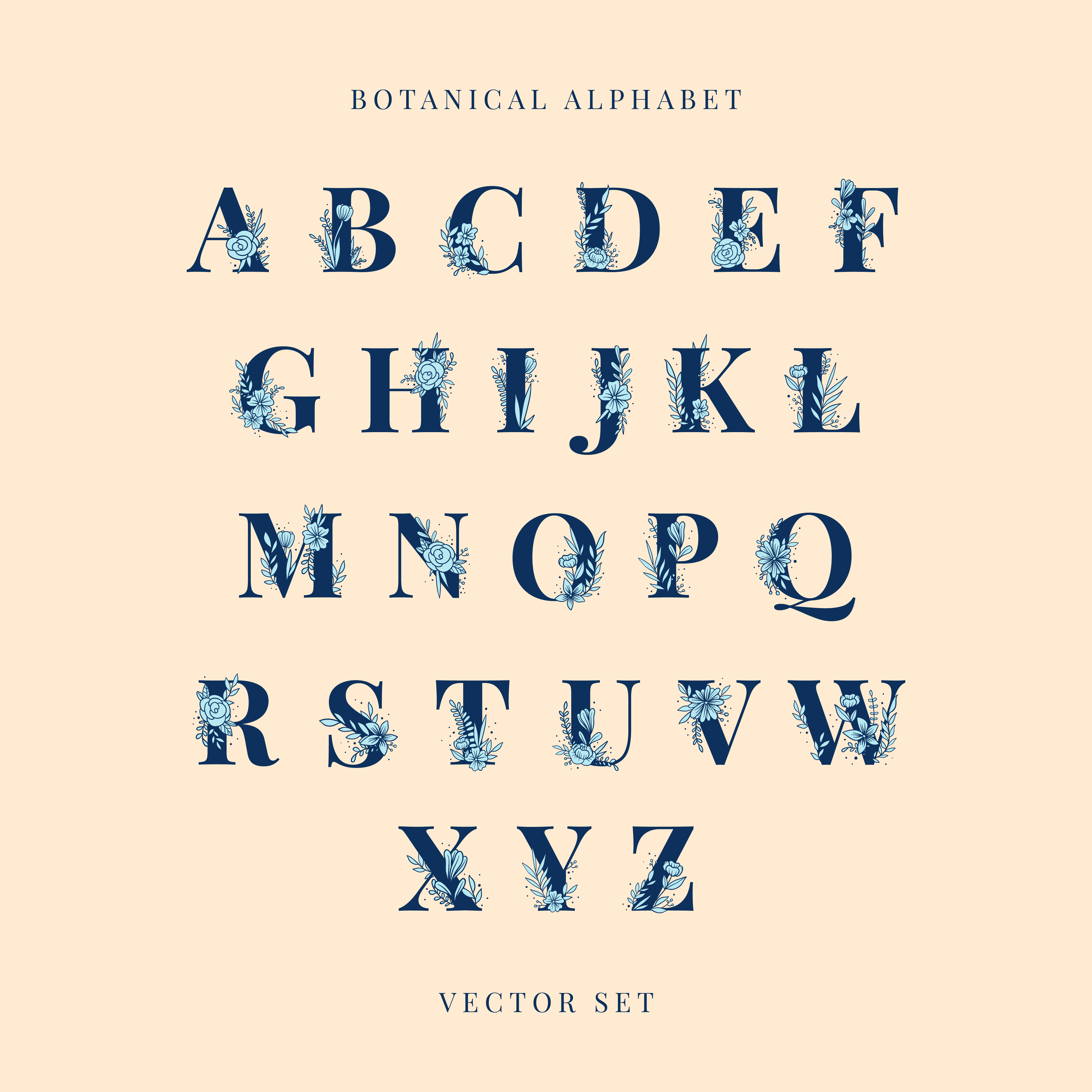 Alphabet Fonts / Magalie alphabet display font display serif font font ...