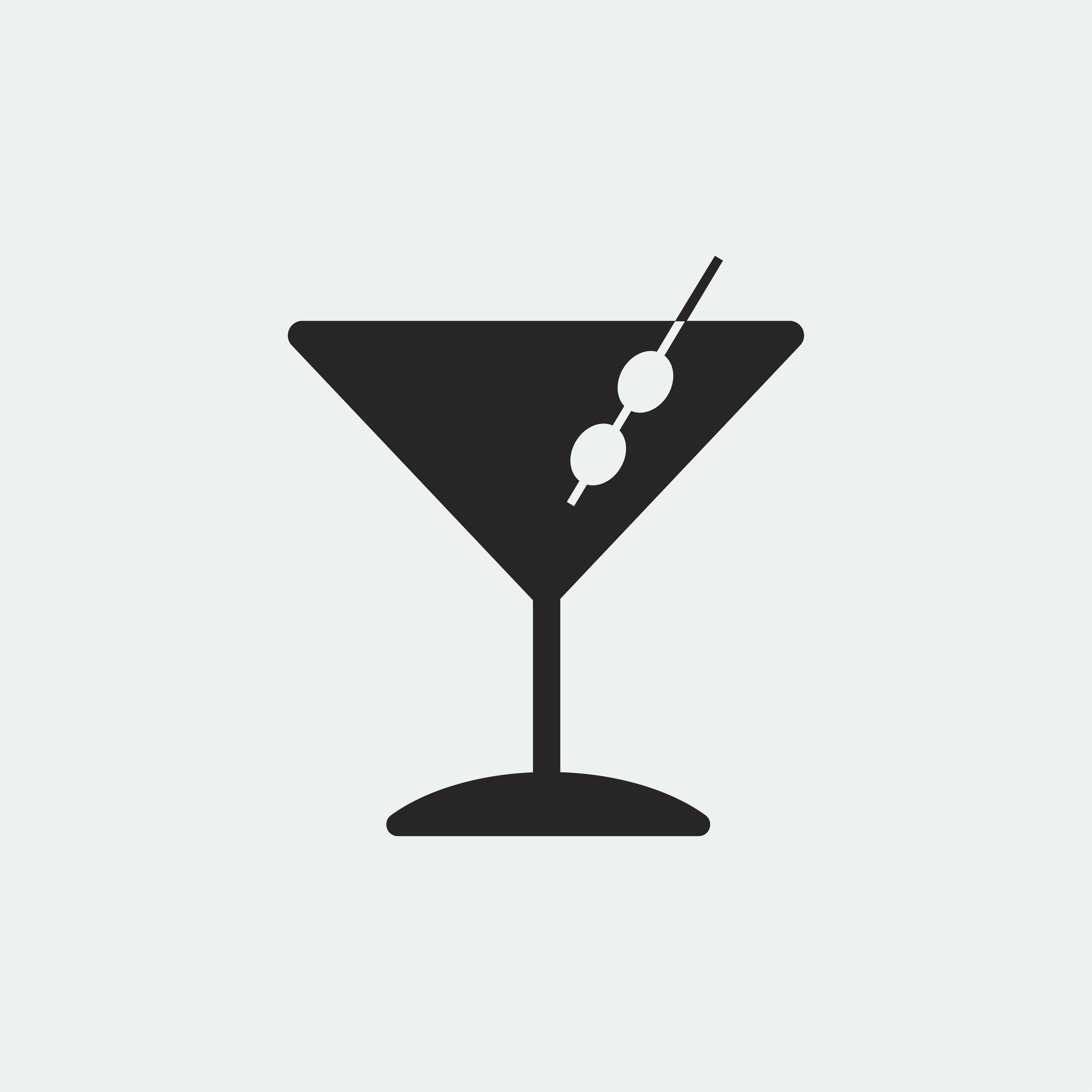 Martini cocktails glass icon illustration Download Free Vectors