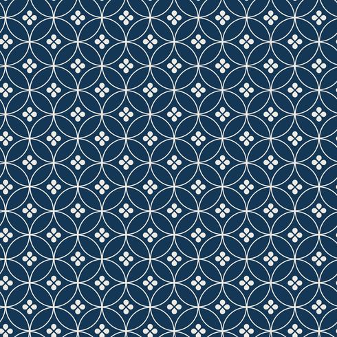 Seamless Japanese pattern with seven jewels Shippou motif vector