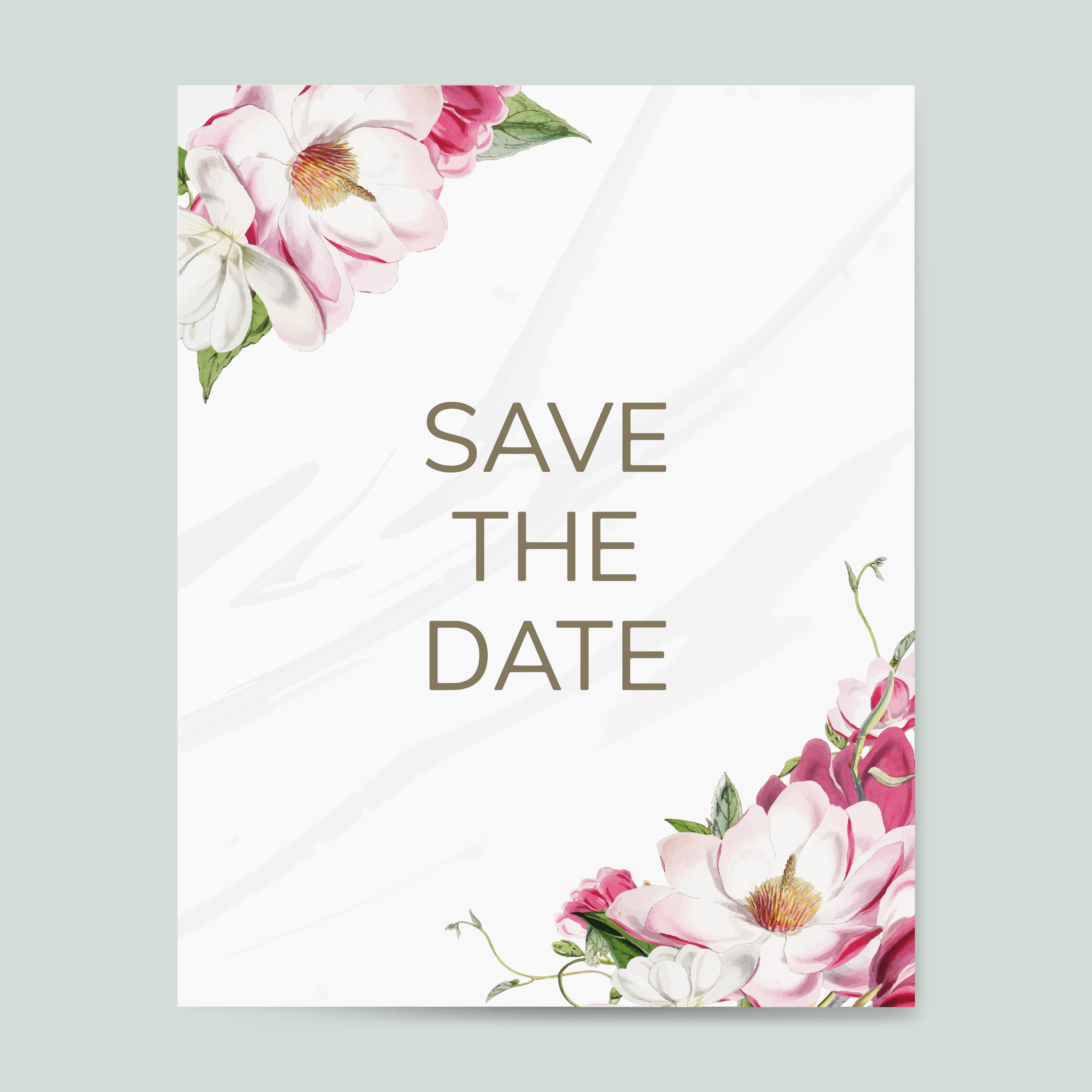 Download Save the date wedding invitation mockup vector - Download Free Vectors, Clipart Graphics ...