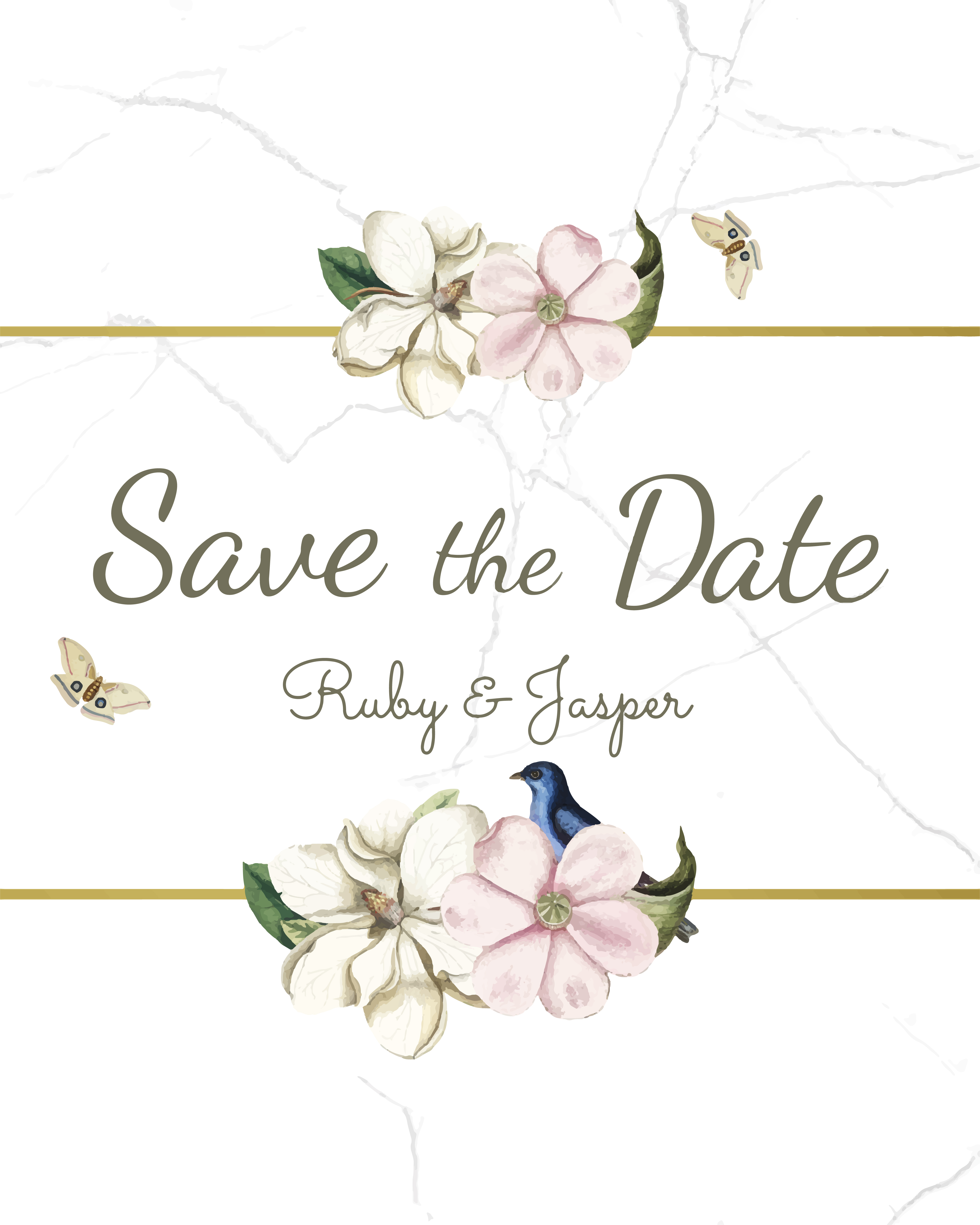 Download Save the date wedding invitation mockup vector - Download Free Vectors, Clipart Graphics ...