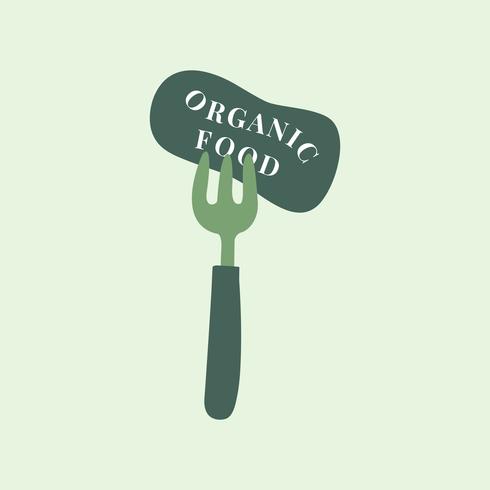 Organic and healthy food icon