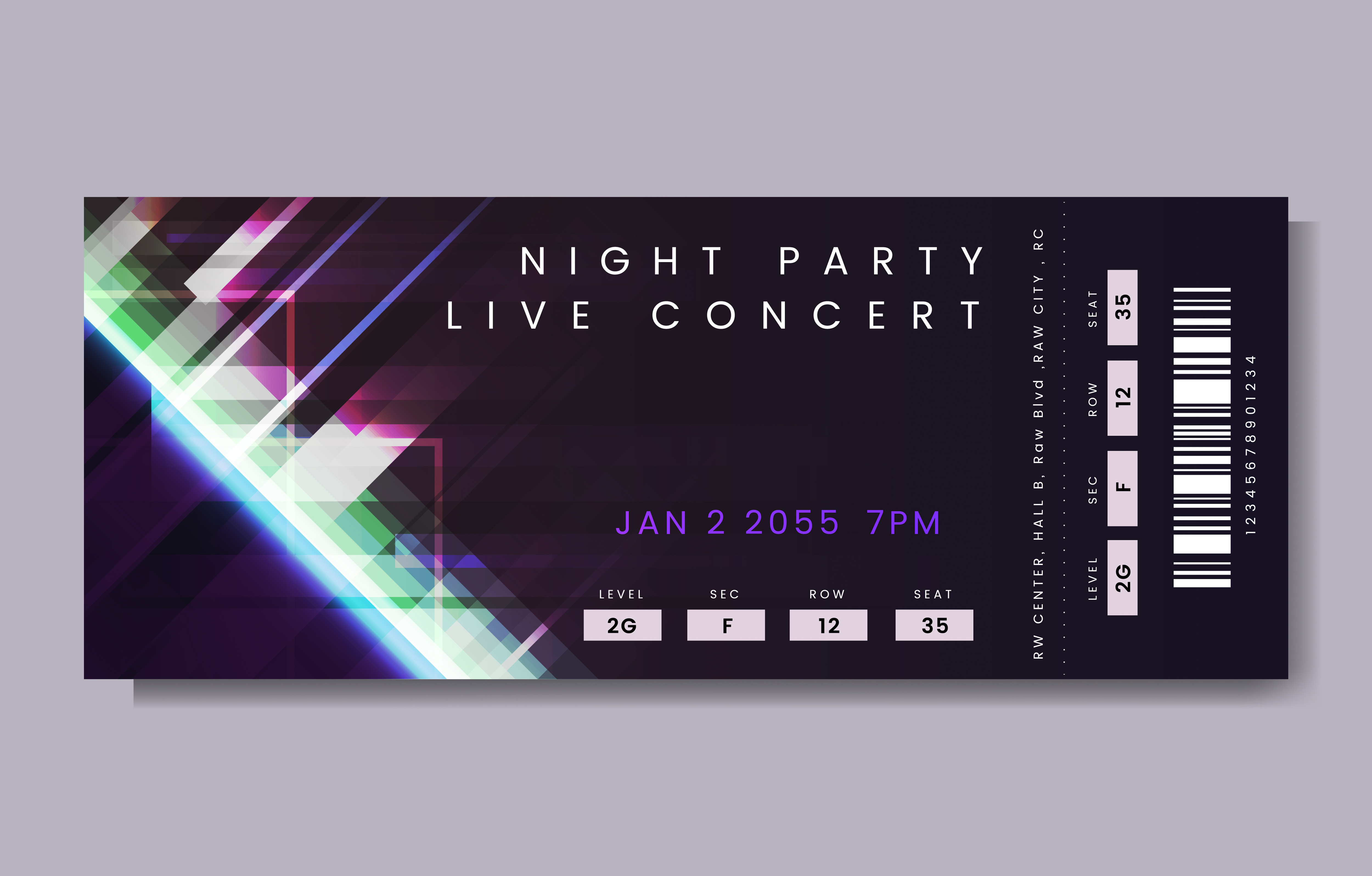 Live concert ticket - Download Free Vectors, Clipart Graphics & Vector Art