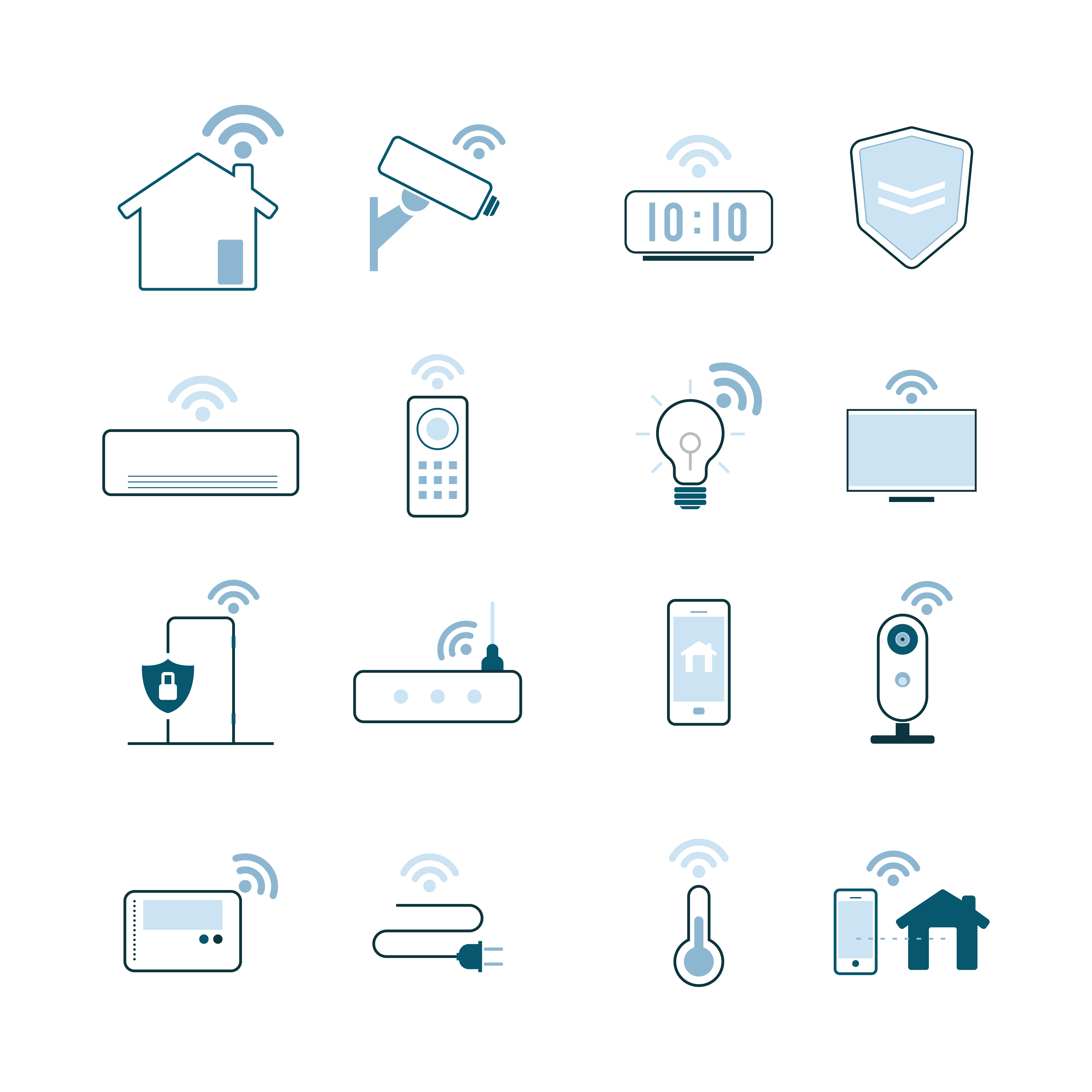 Download Smart home technology icon vector set - Download Free ...