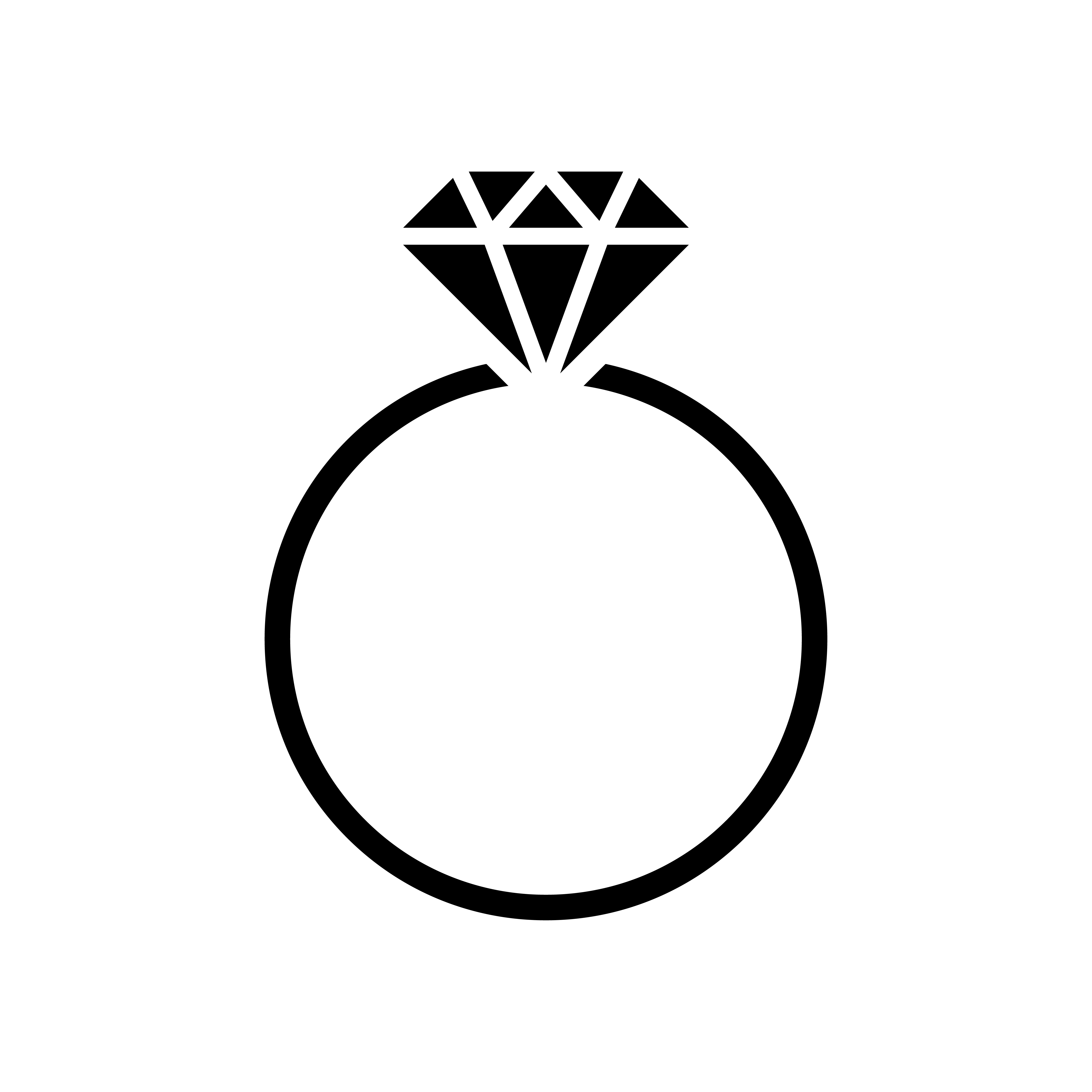 Ilustração gráfica de anel de casamento de diamante Download Vetores